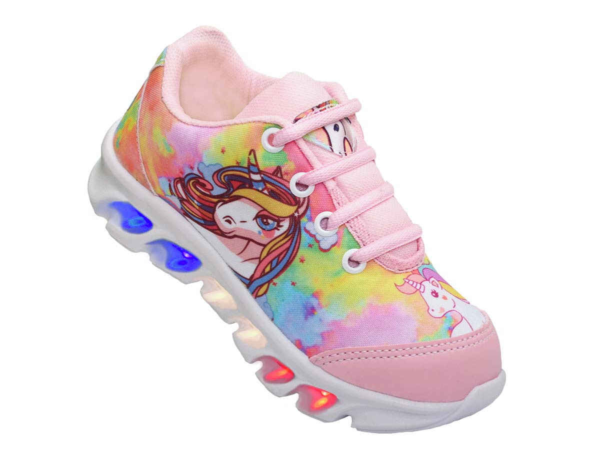 tenis de led unicornio