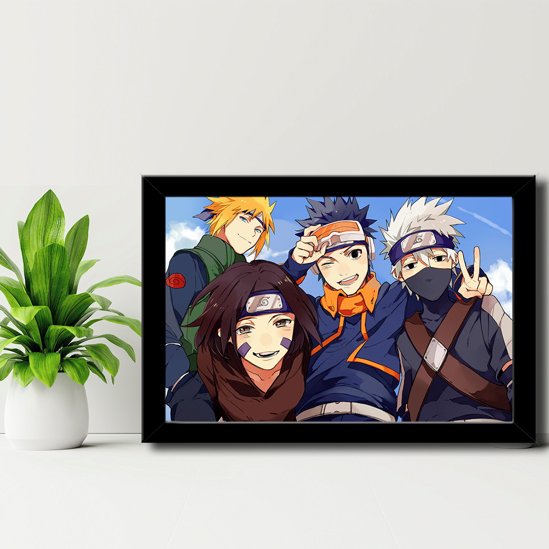 Kit Quadros Todos Os Hokages 23x33cm