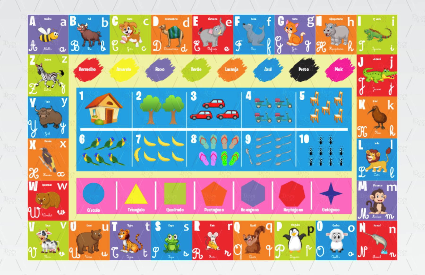 Tapete Interativo Alfabeto Animal 1 5x1m No Elo7 Design E Cia Brasil Paineis De Festas 14b5235