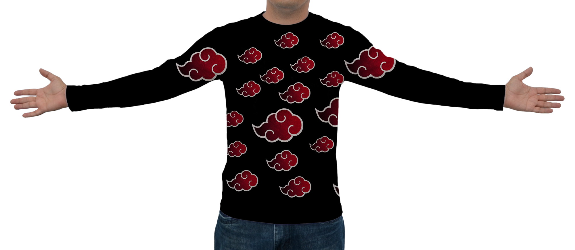 Camiseta Manga Longa Naruto Akatsuki