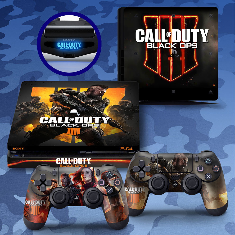 Skin Adesivo Playstation 4 PS4 Slim Call of Duty Black Ops 4