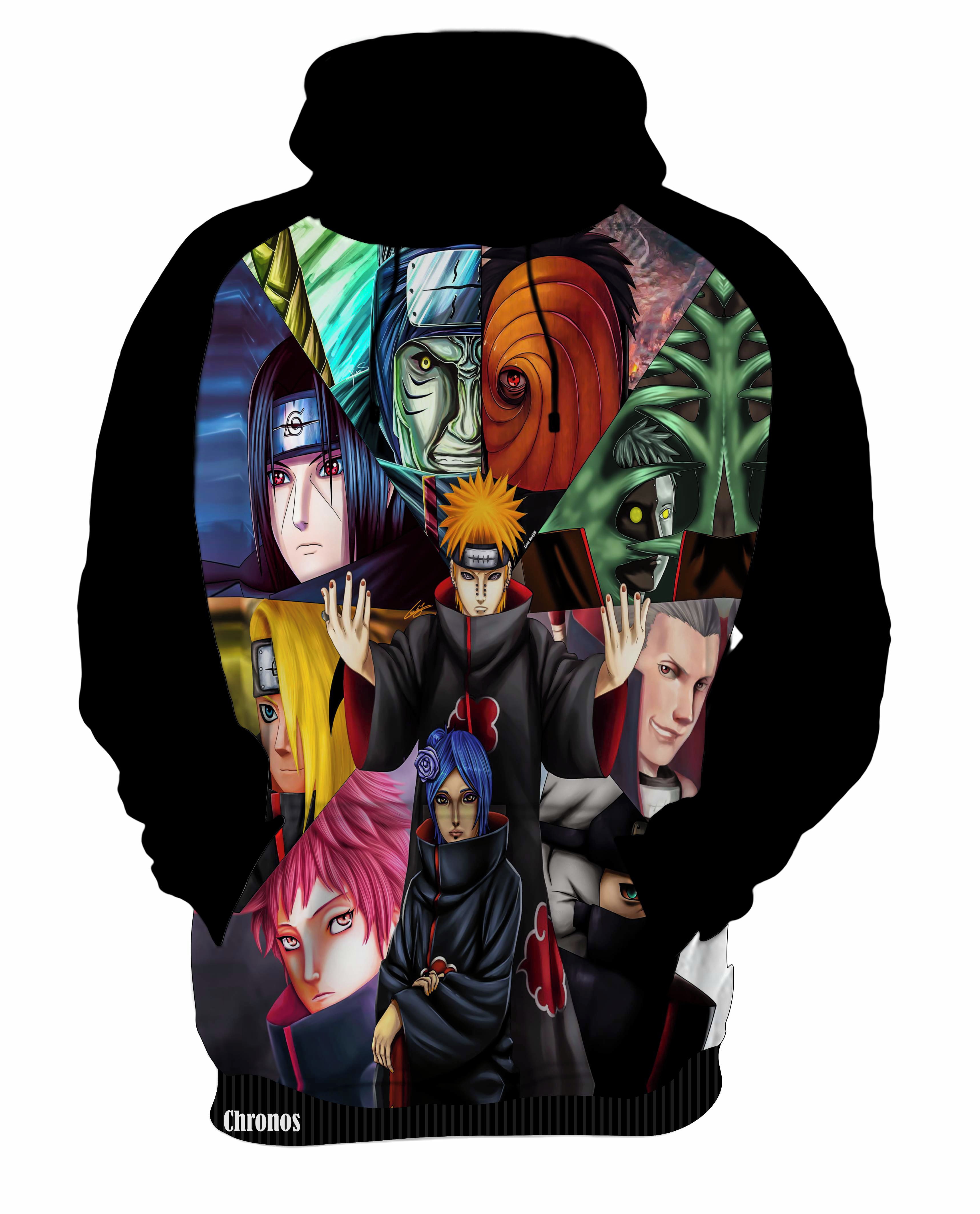 Camiseta Naruto Shippuden Camisa Nuvem Akatsuki Masculina Blusa Anime -  Criativa Ninja - Camisetas e Moletons Personalizados