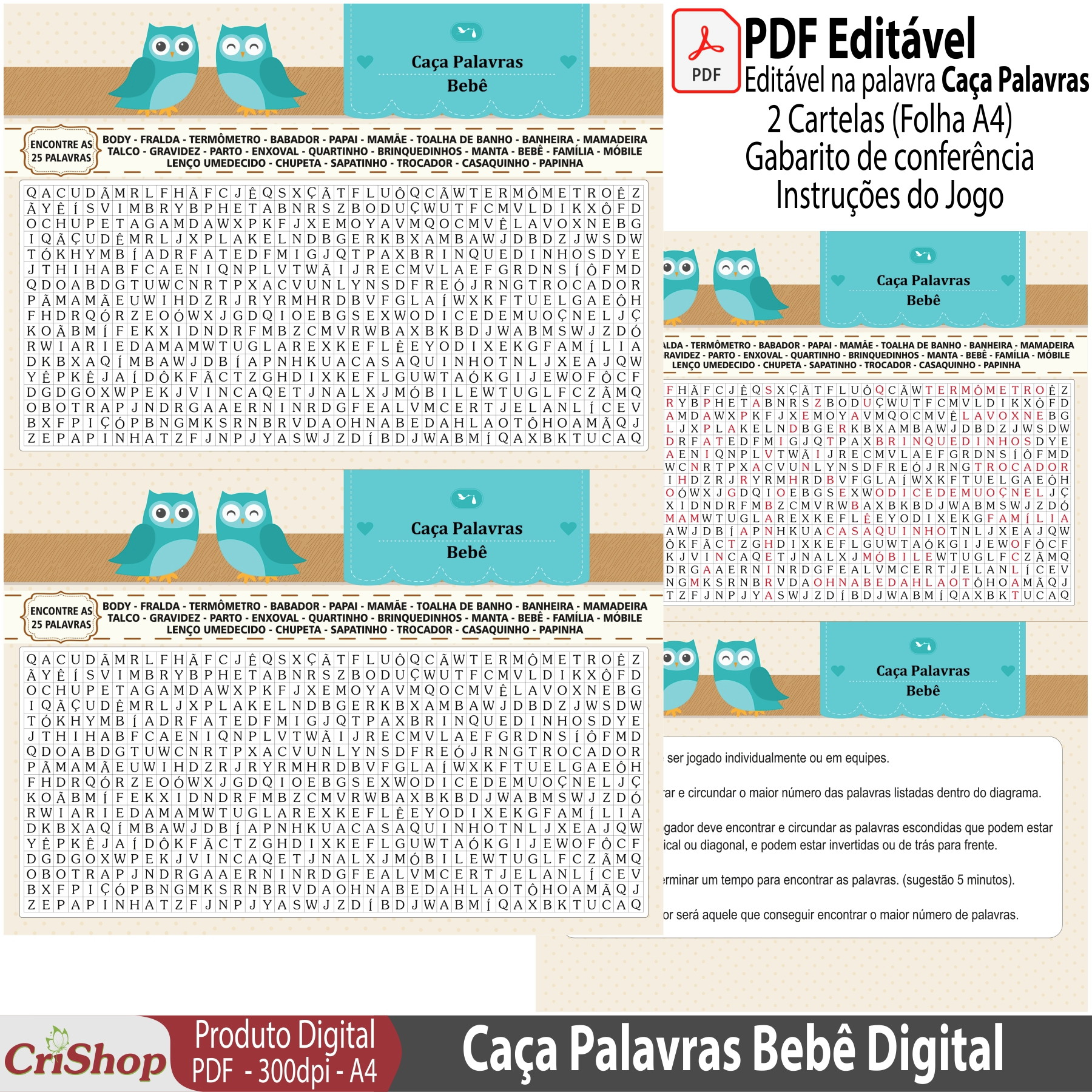 Caca Palavras Do Bebe Digital No Elo7 Crishop 6f6ecd Caca Palavras Do Bebe Digital No Elo7 Crishop 6f6ecd