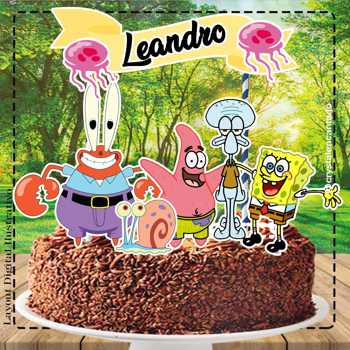 Leopard Fruit em 2023  Aniversário do sonic, Desenho do bob esponja,  Artigos para festa