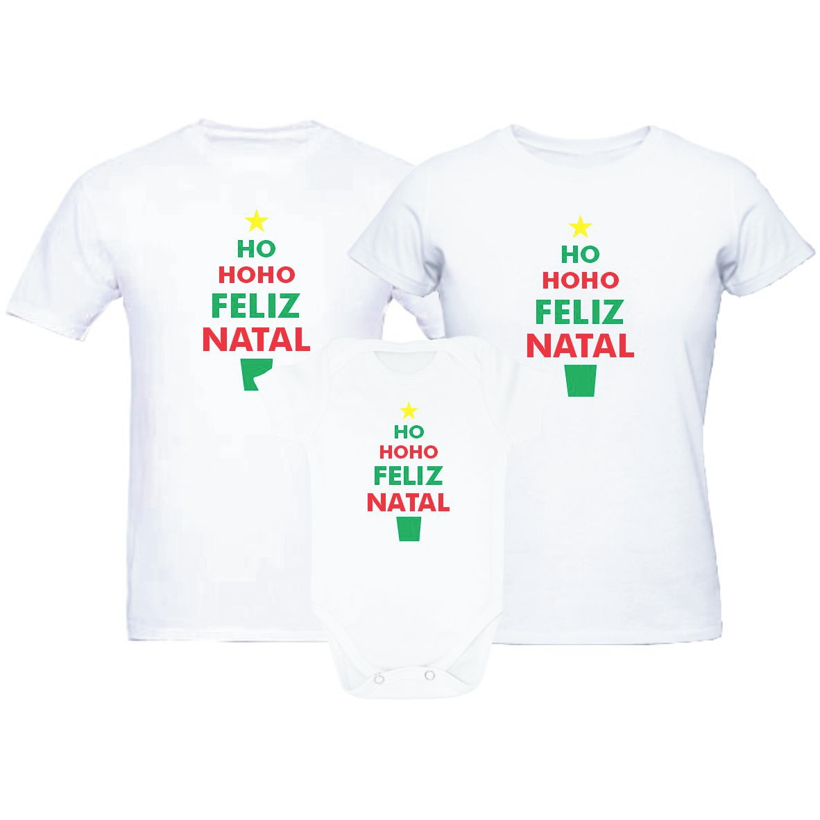 Camiseta ho ho ho feliz natal