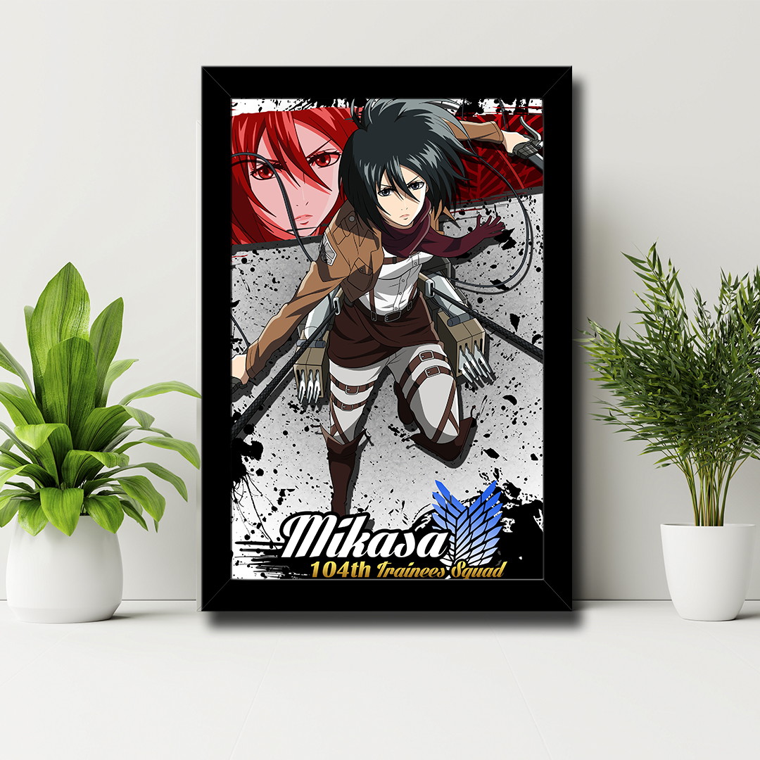 Quadros Attack on Titan Shingeki no Kyojin 21x30cm MDF