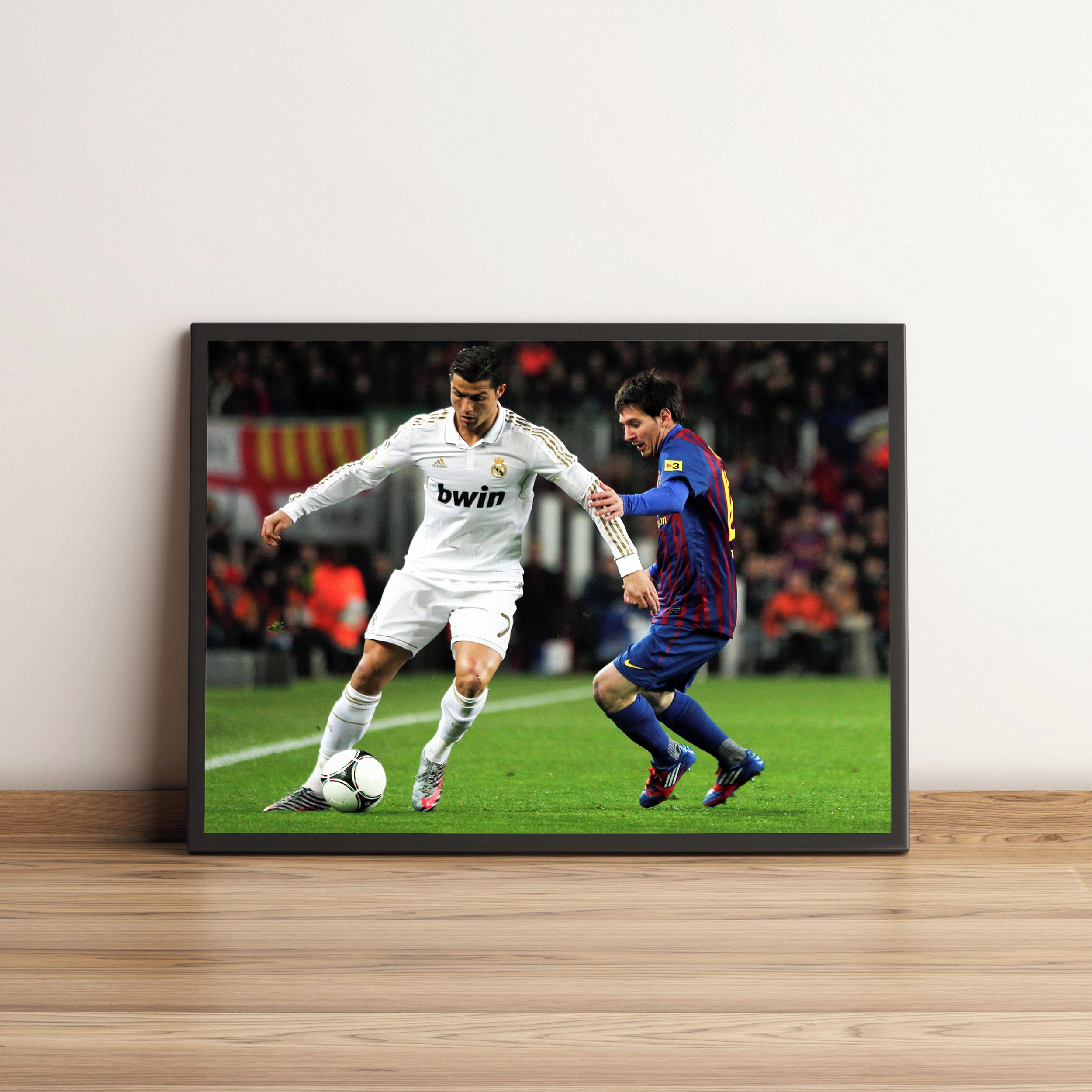 Quadro neymar messi cristiano ronaldo futebol decoracao