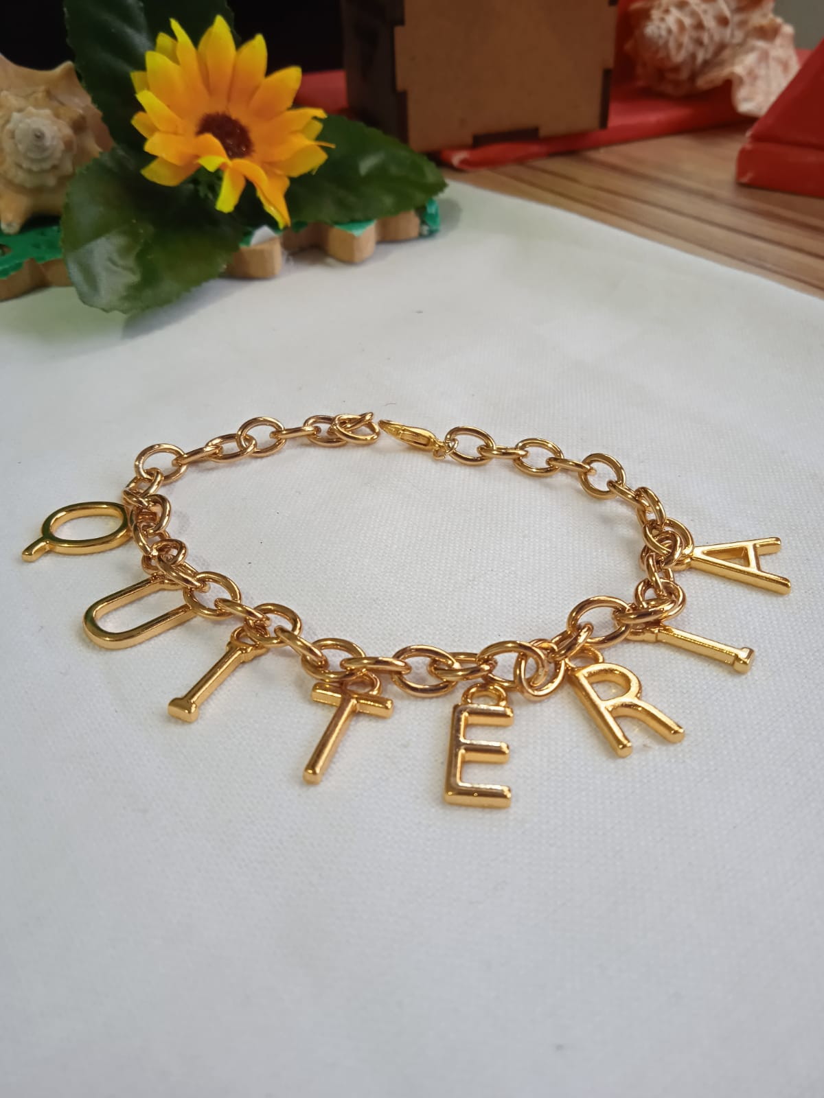 Pulseira Letras Dama da Noite