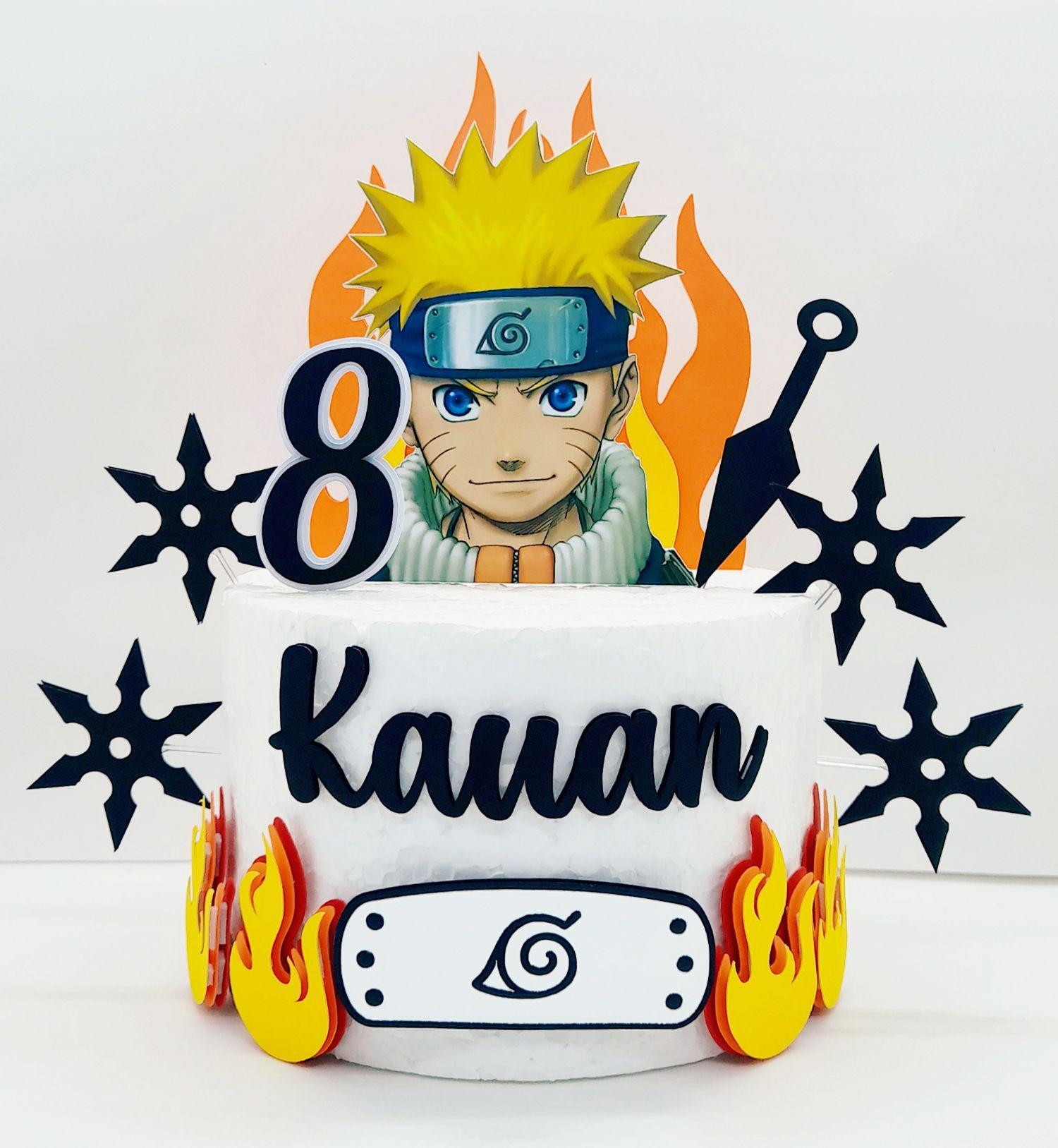 Arquivo De Corte Topo De Bolo Naruto Silhouette Studio