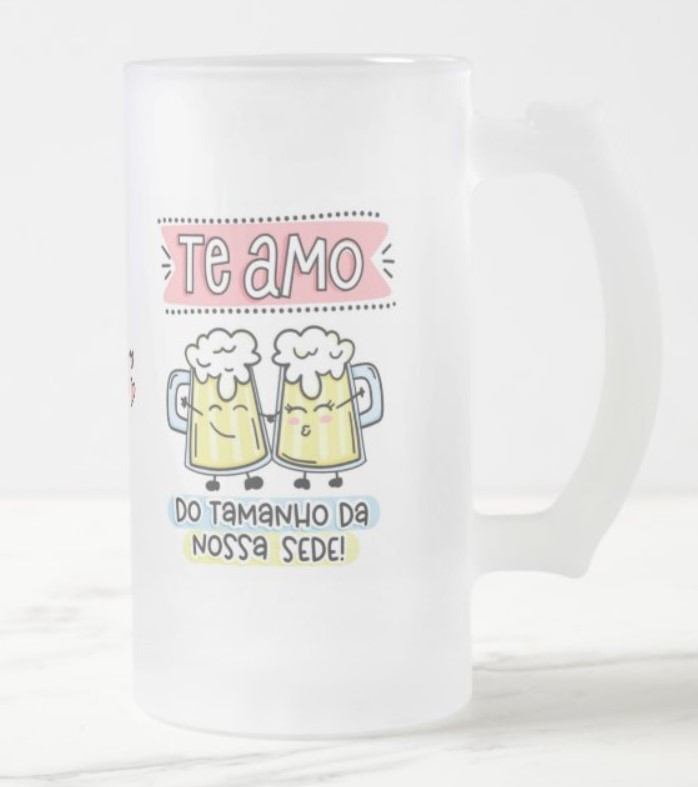 Caneca Personalizada Na alegria e na tristeza na Cachaça e na Cerveja  canecas divertidas humor frase engraçada