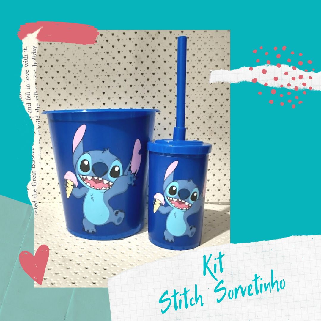 Kit 2 Peças - Stitch Sorvetinho