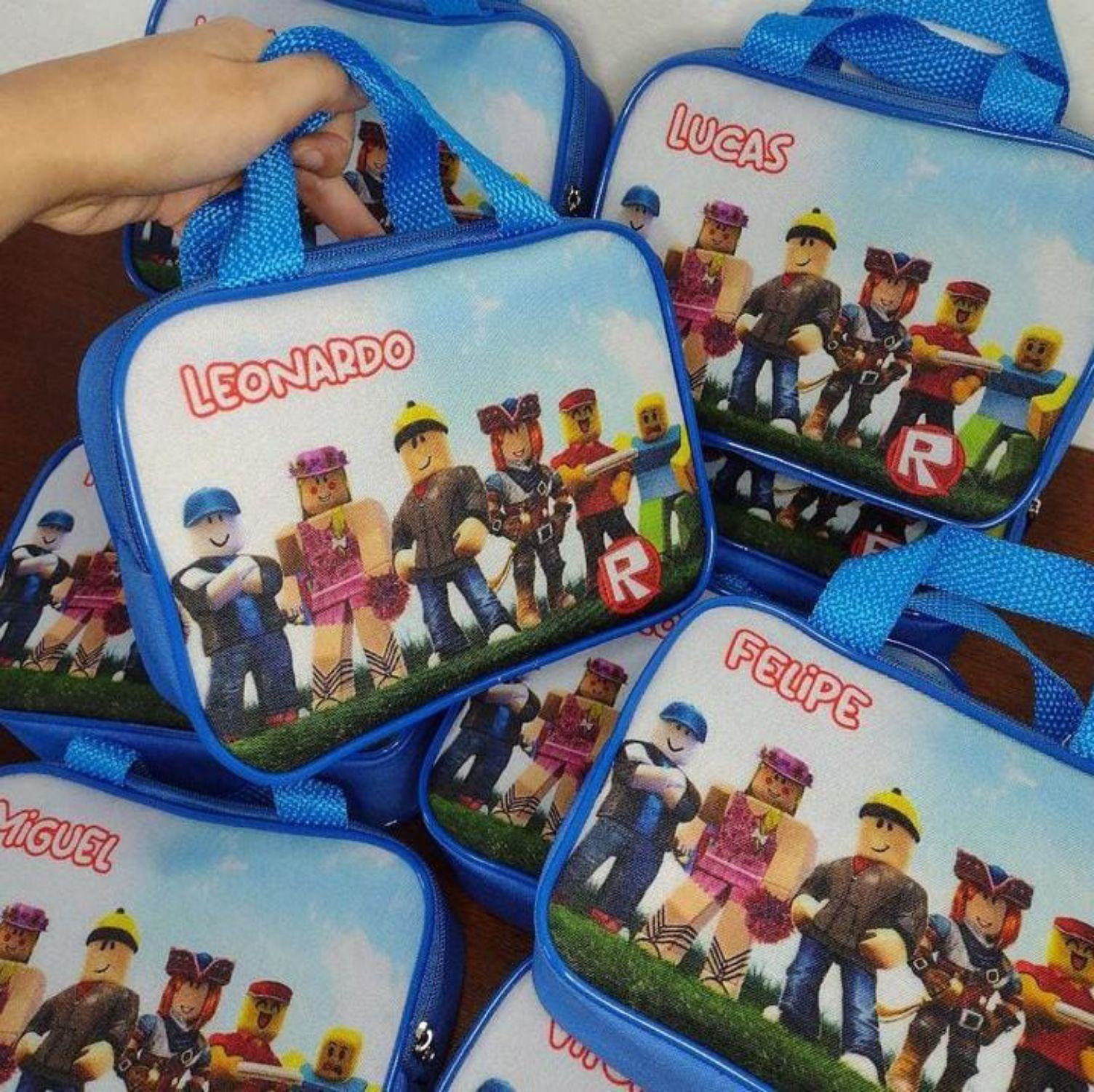 Estojo Necessaire Personalizado Aniversário Roblox Boy Girls