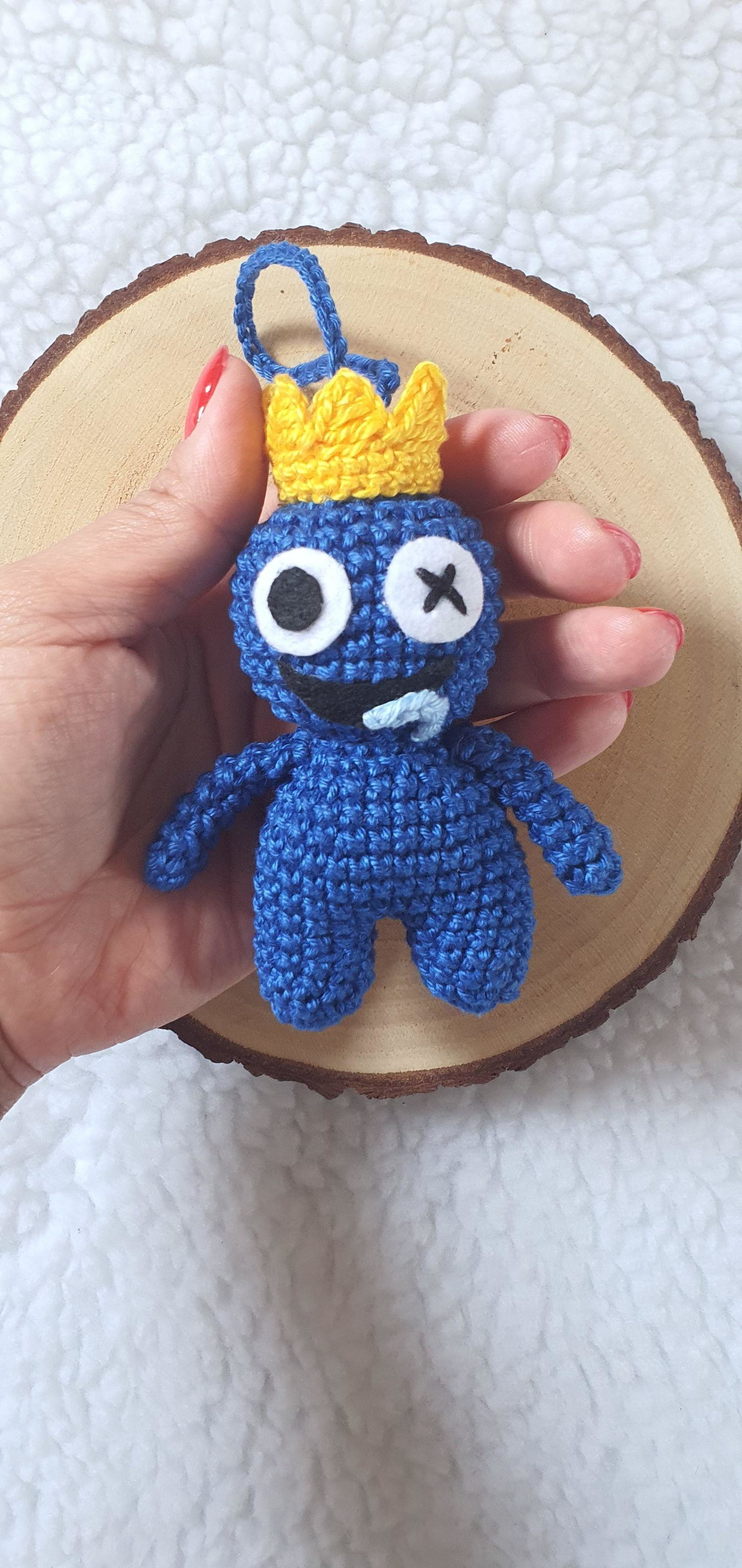 Azul Babão-Blue Rainbow Friends Amigurumi