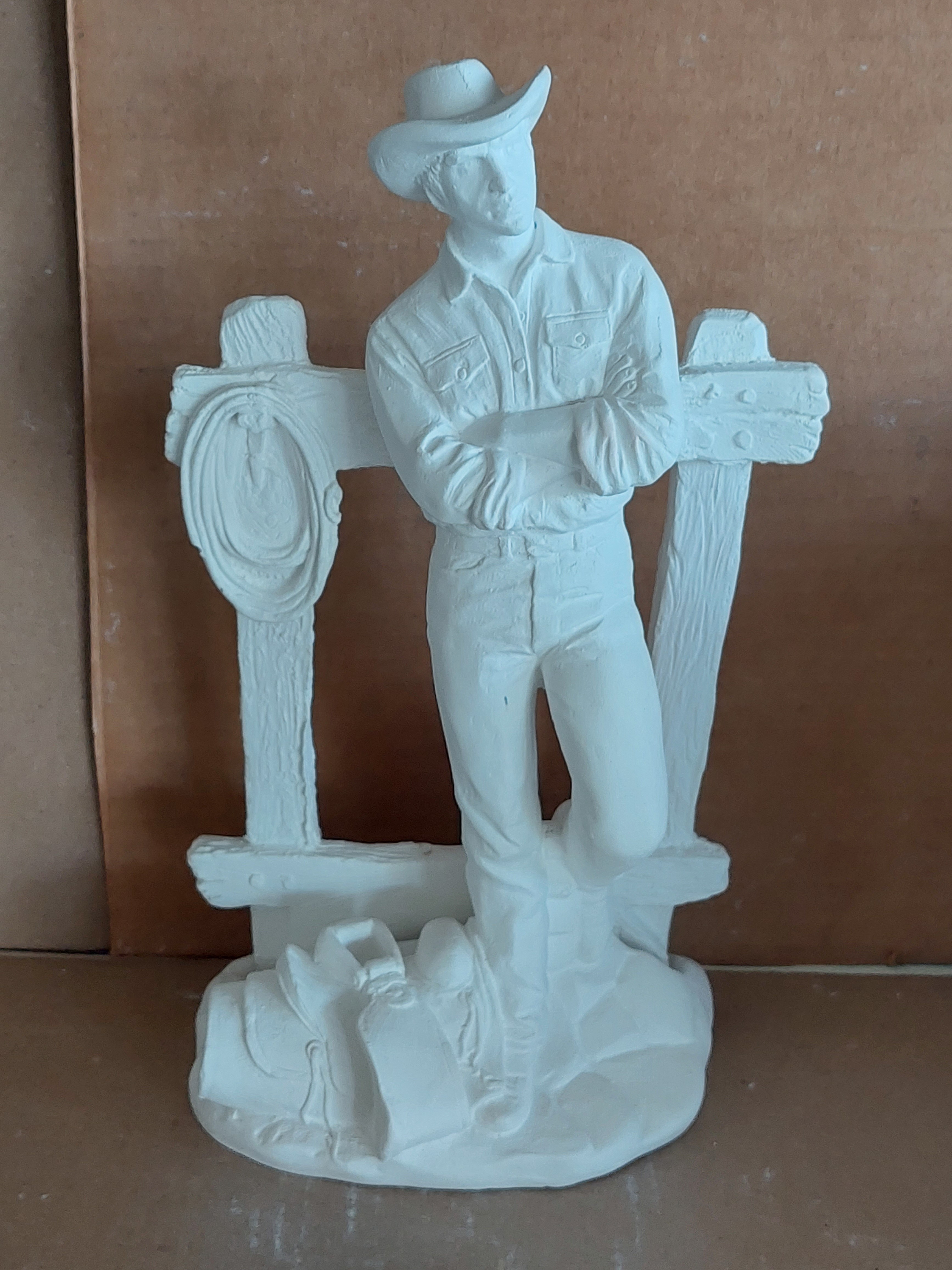 Imagem peão boiadeiro escultura boiadeiro com boi vaqueiro