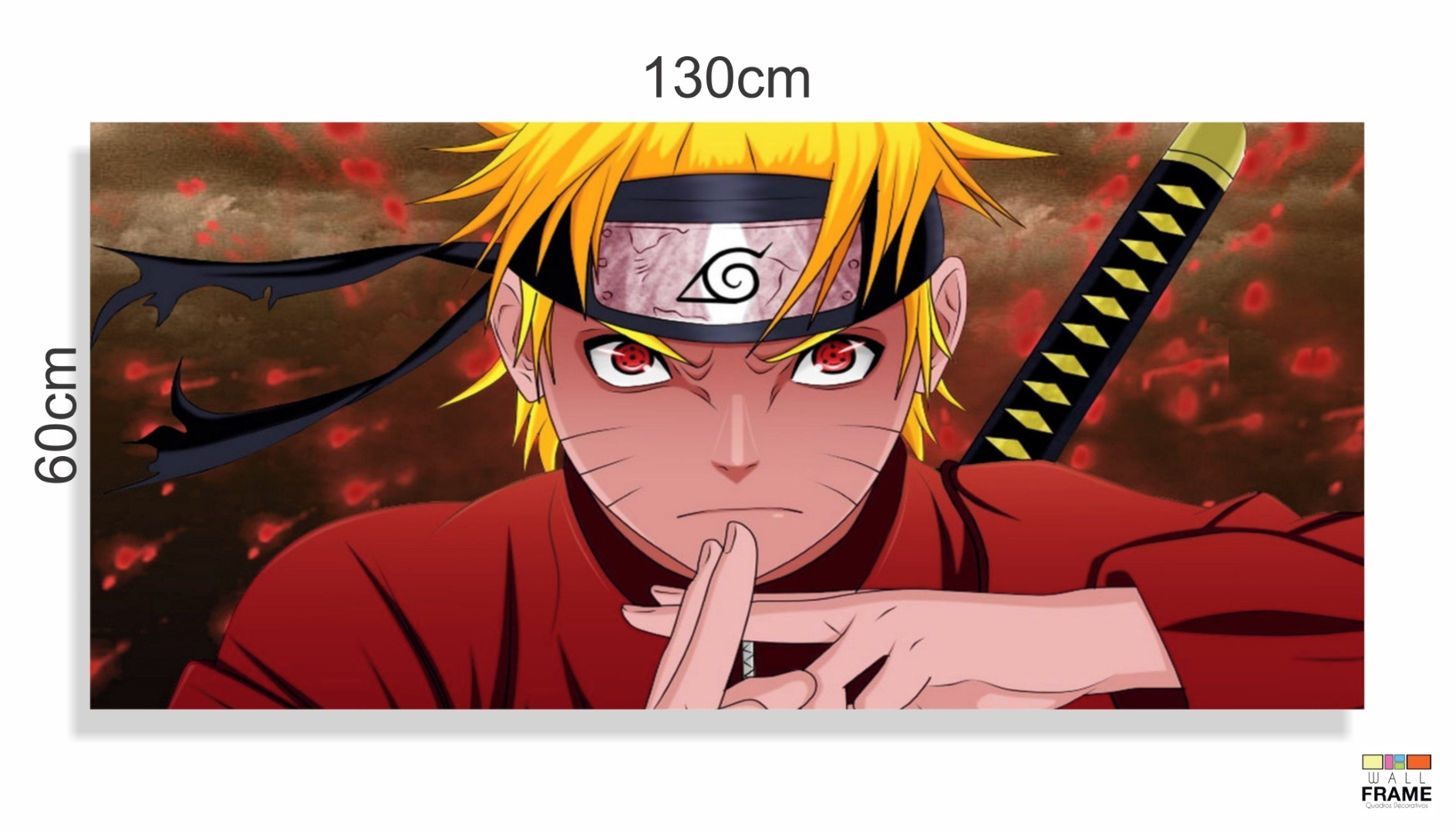 Quadro decorativo Quarto Hokage Naruto Shippuden