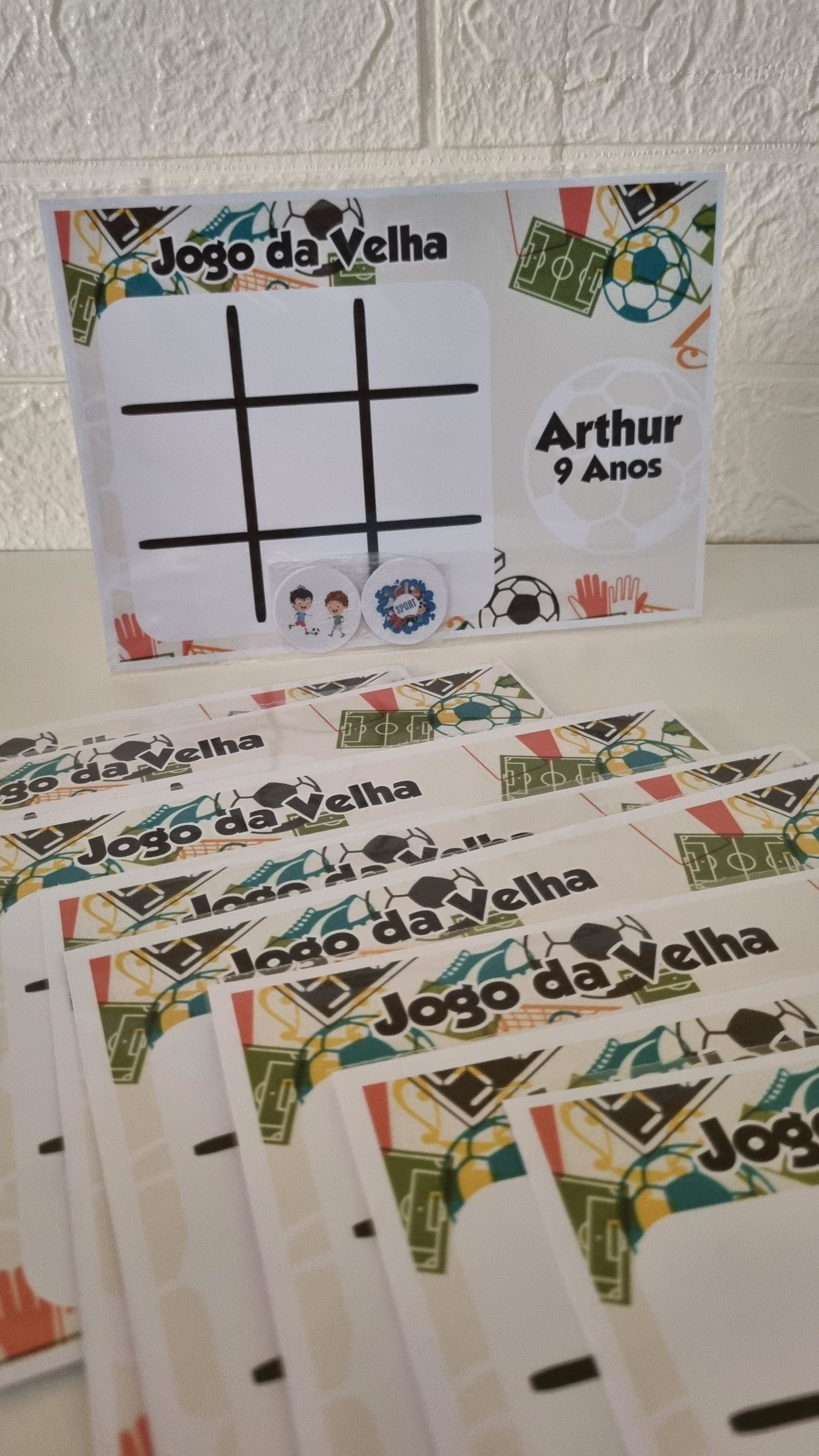 10 Jogos da Velha Cascão Lembrancinha de Anivers