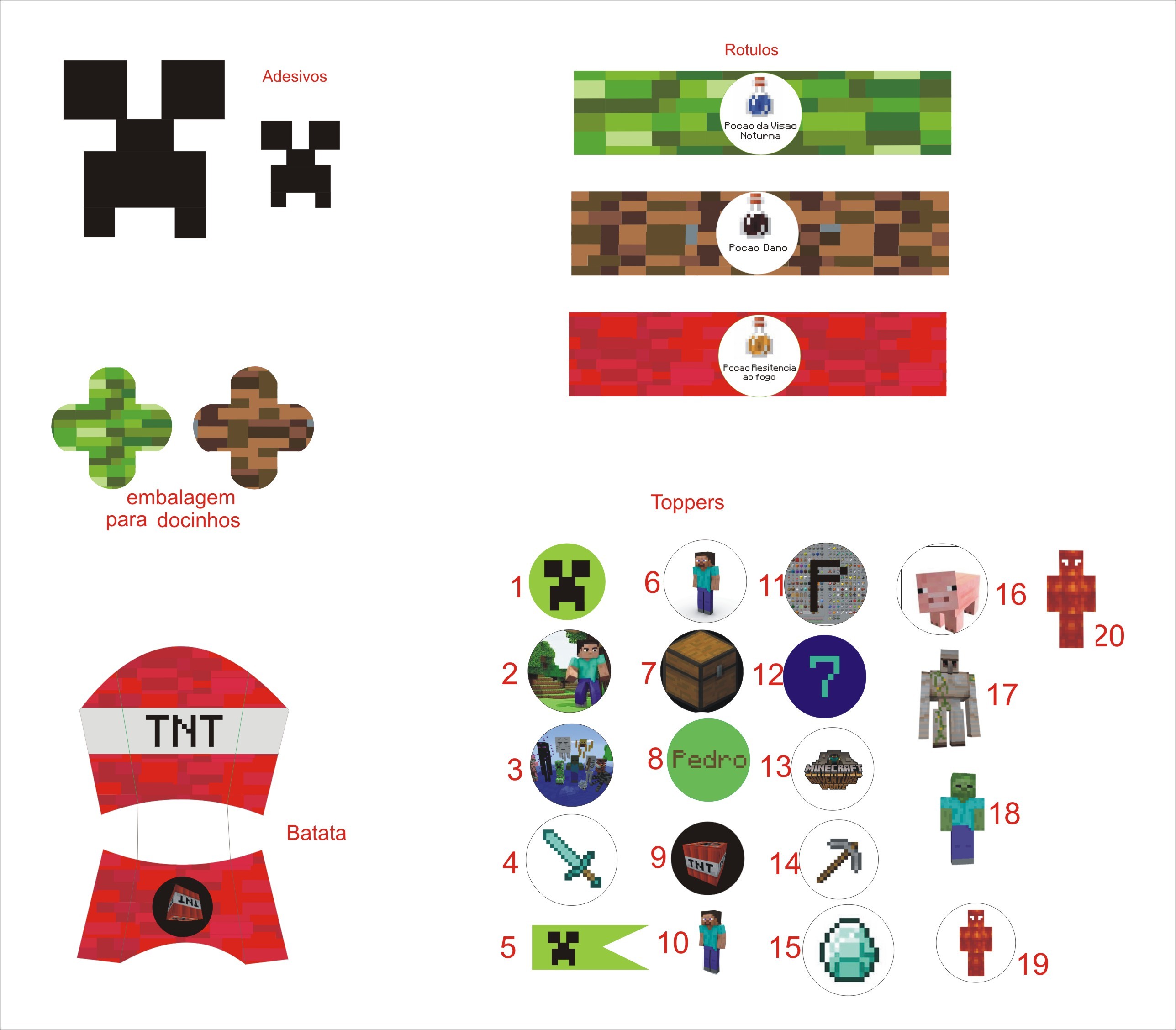 kit digital minecraft elo7