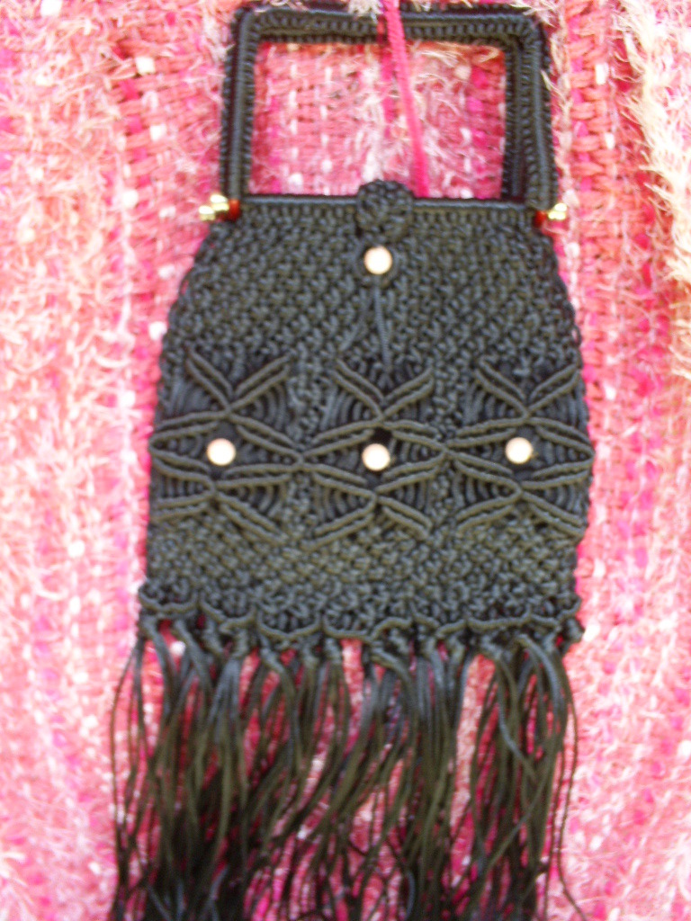 crochet shell bolsa