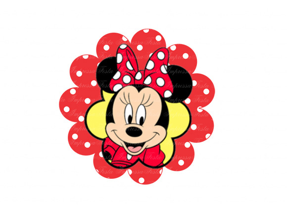 Adesivo Flor Minnie Vermelha Festa Impressa Elo7 Artesanato Suely Mooca ~ Adesivo Flor Minnie Vermelha Festa Impressa Elo7