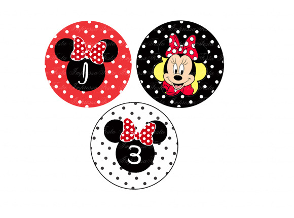 Adesivo Para Tampinha Minnie Vermelha Festa Impressa Elo7 Artesanato Suely Mooca ~ Adesivo Para Tampinha Minnie Vermelha Festa Impressa Elo7