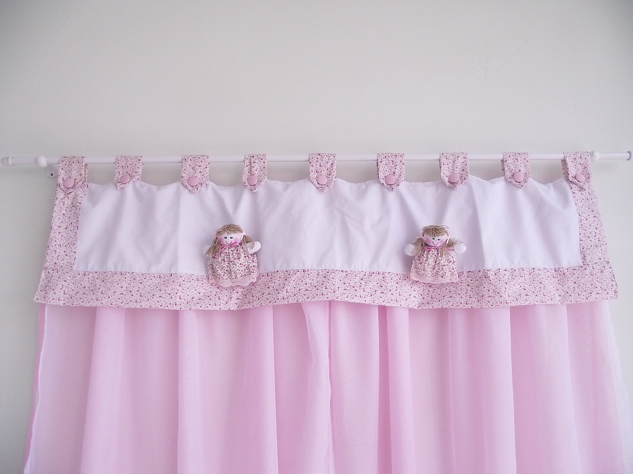 Cortina Para Bebê com bonequinhas | Sonho de Bebê Enxovais ...