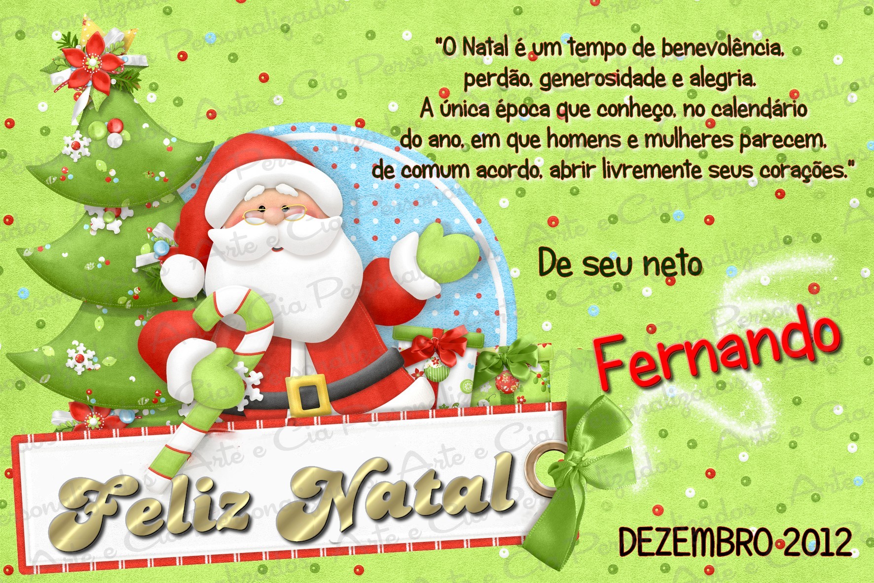 cartão de natal 02 arte e cia personalizados elo7 cartões de natal