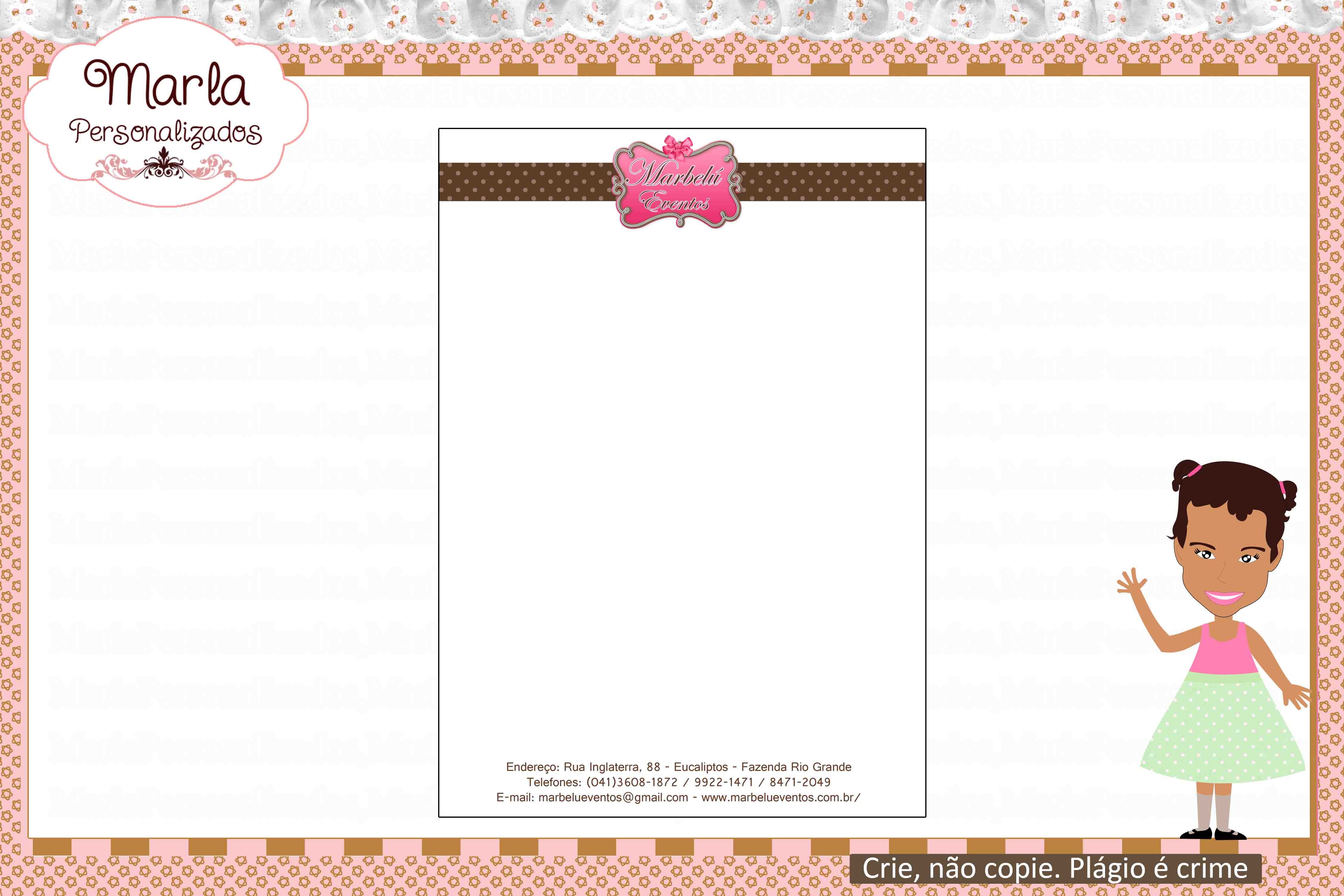 arte para papel timbrado no elo7 marla personalizados 36d5fb papel timbrado