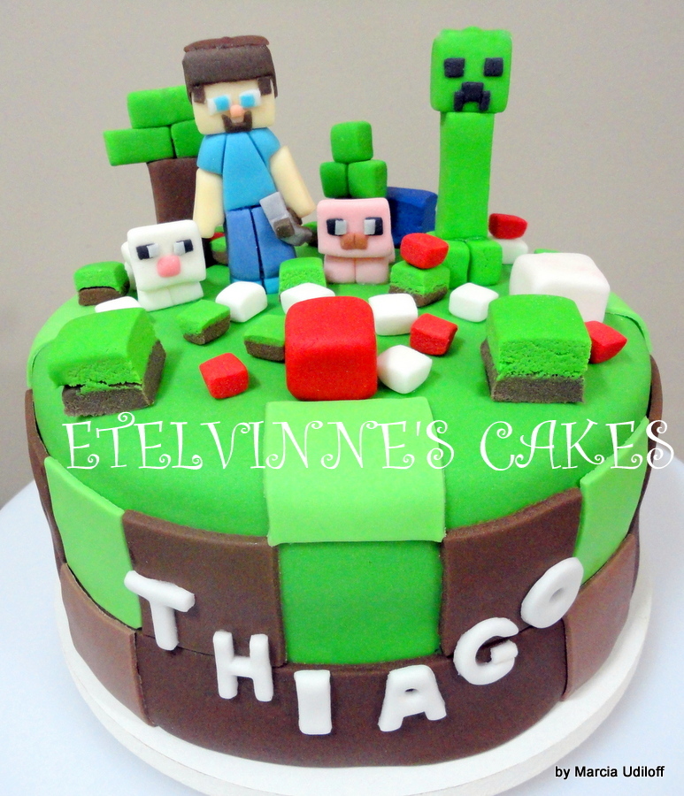 pastel decorado minecraft bolo minecraft etelvinnes cakes elo7 pastel decorado minecraft bolo minecraft etelvinnes cakes elo7