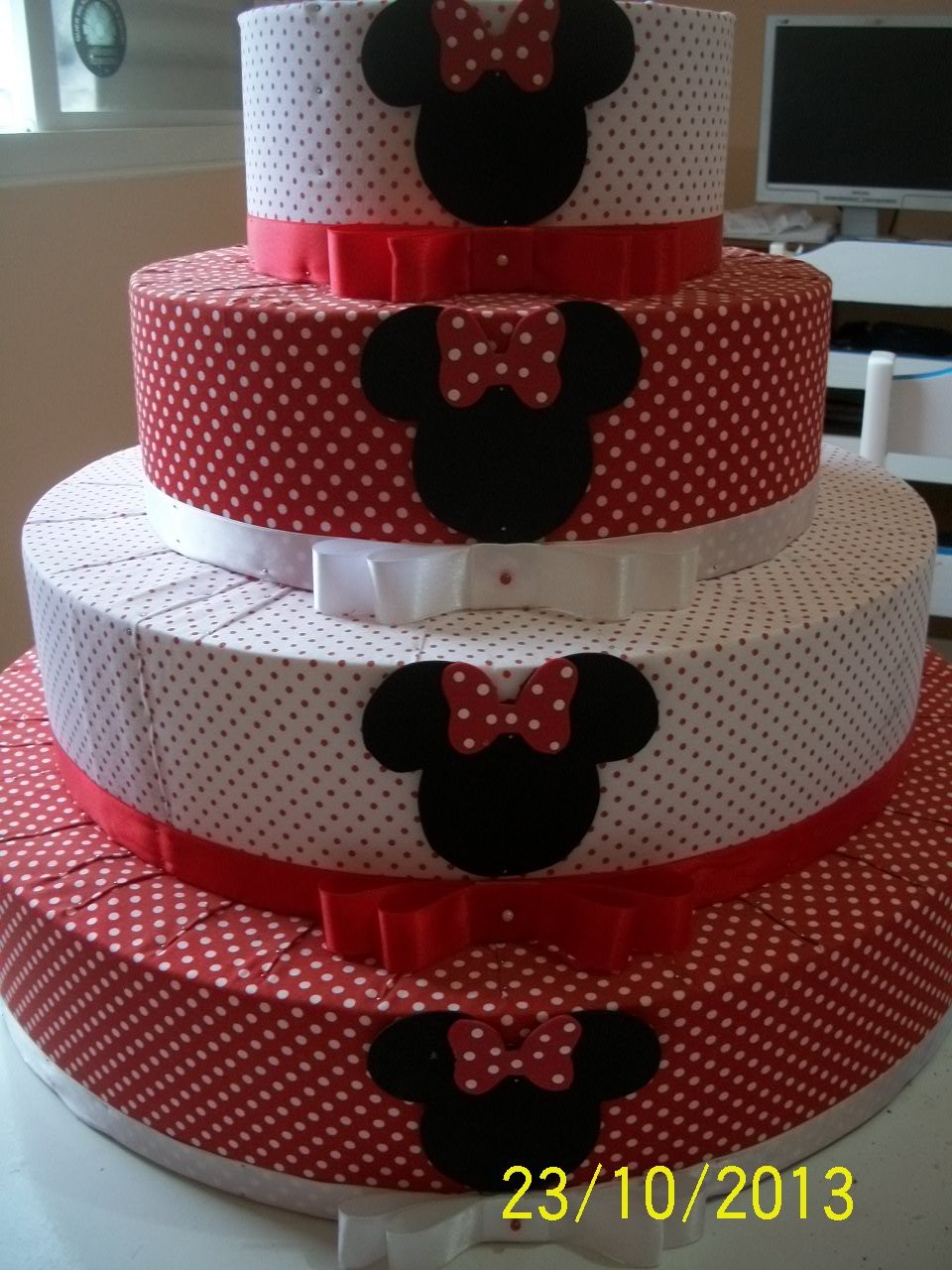 Bolo Falso Minnie Vermelha Amanda Artes u00e3 Elo7 Enfeite De Bolo ~ Bolo Falso Minnie Vermelha Amanda Artes u00e3 Elo7