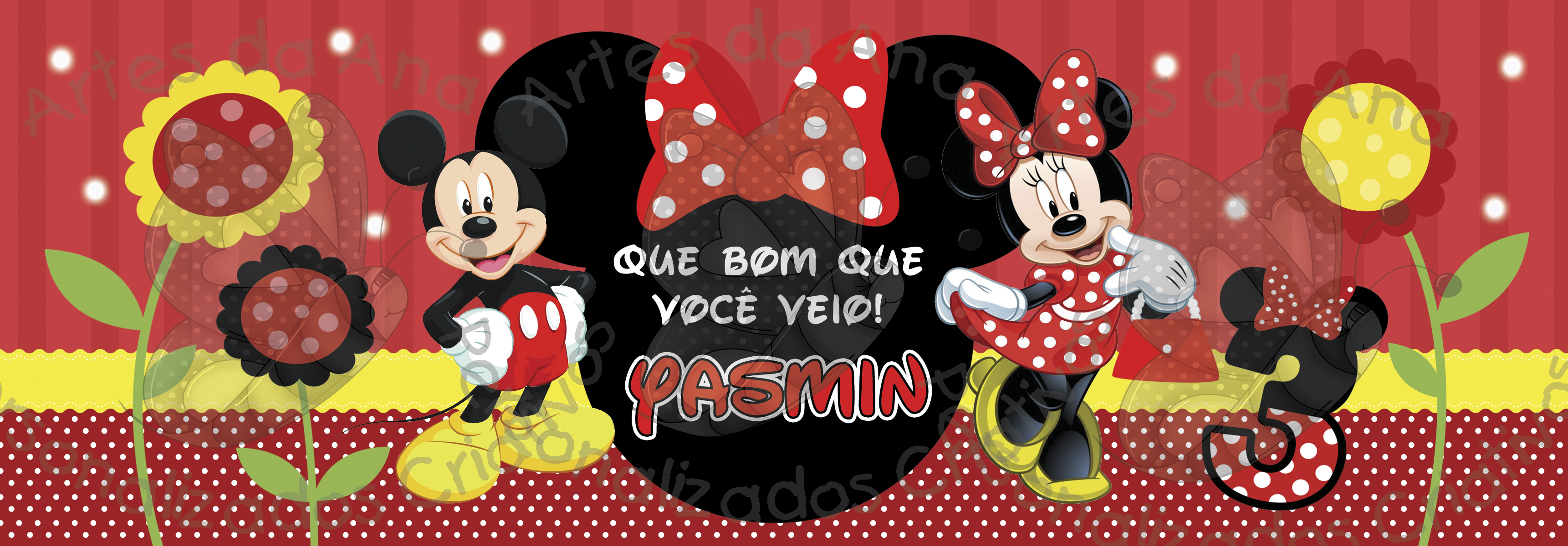Mickey e Minnie Rótulo Lata Ninho Artes da Ana Personalizados Criativos Elo7 Papel De Parede Adesivo Herois ~ Mickey e Minnie Rótulo Lata Ninho Artes da Ana Personalizados Criativos Elo7