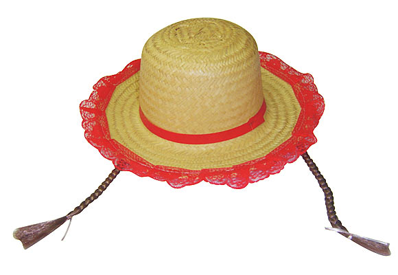 chapeu de trança elo7