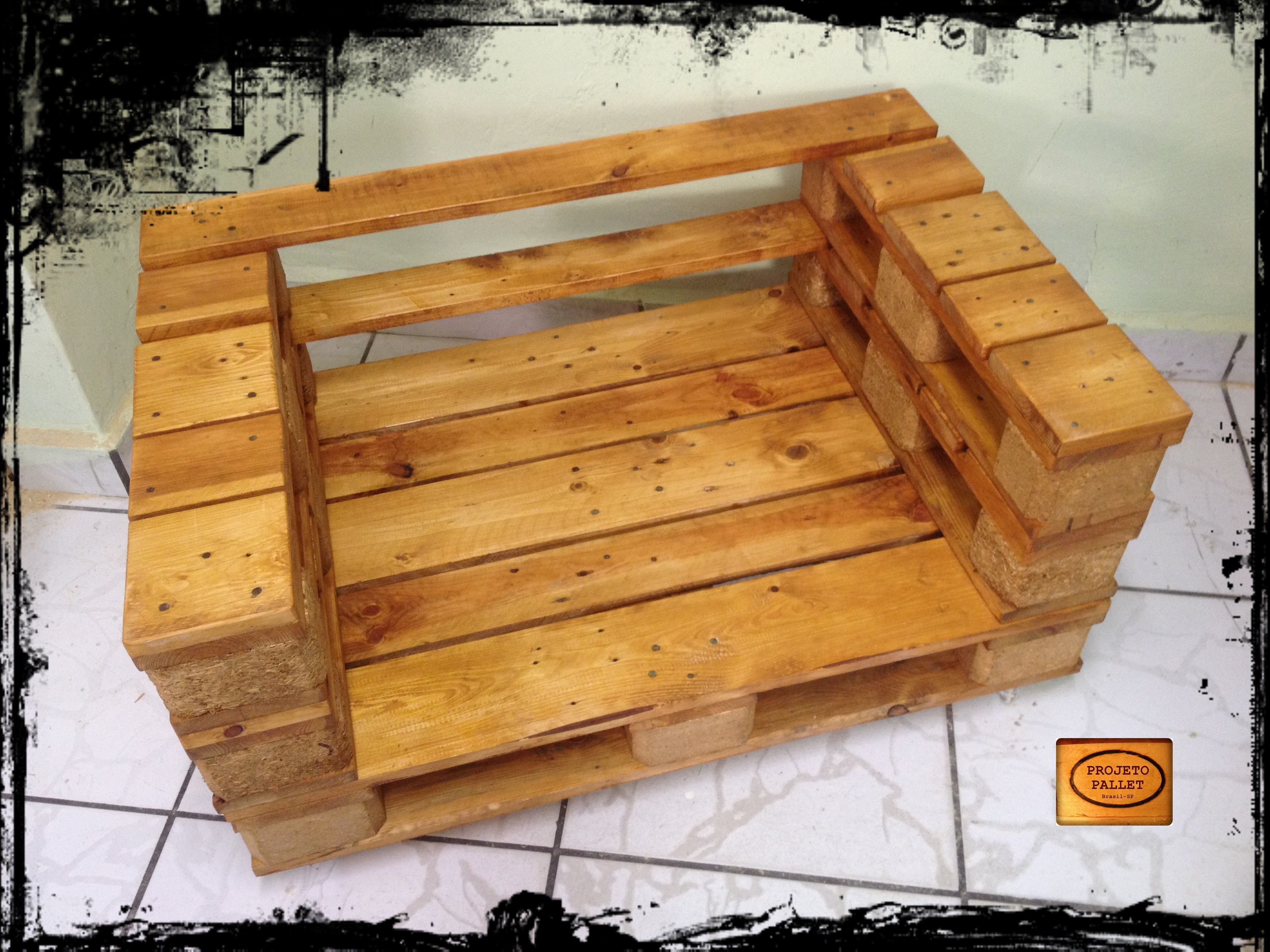 Poltrona em Pallet Mega Artesanal PROJETO PALLET Elo7 Artesanal Jardim Goias ~ Poltrona em Pallet Mega Artesanal PROJETO PALLET Elo7