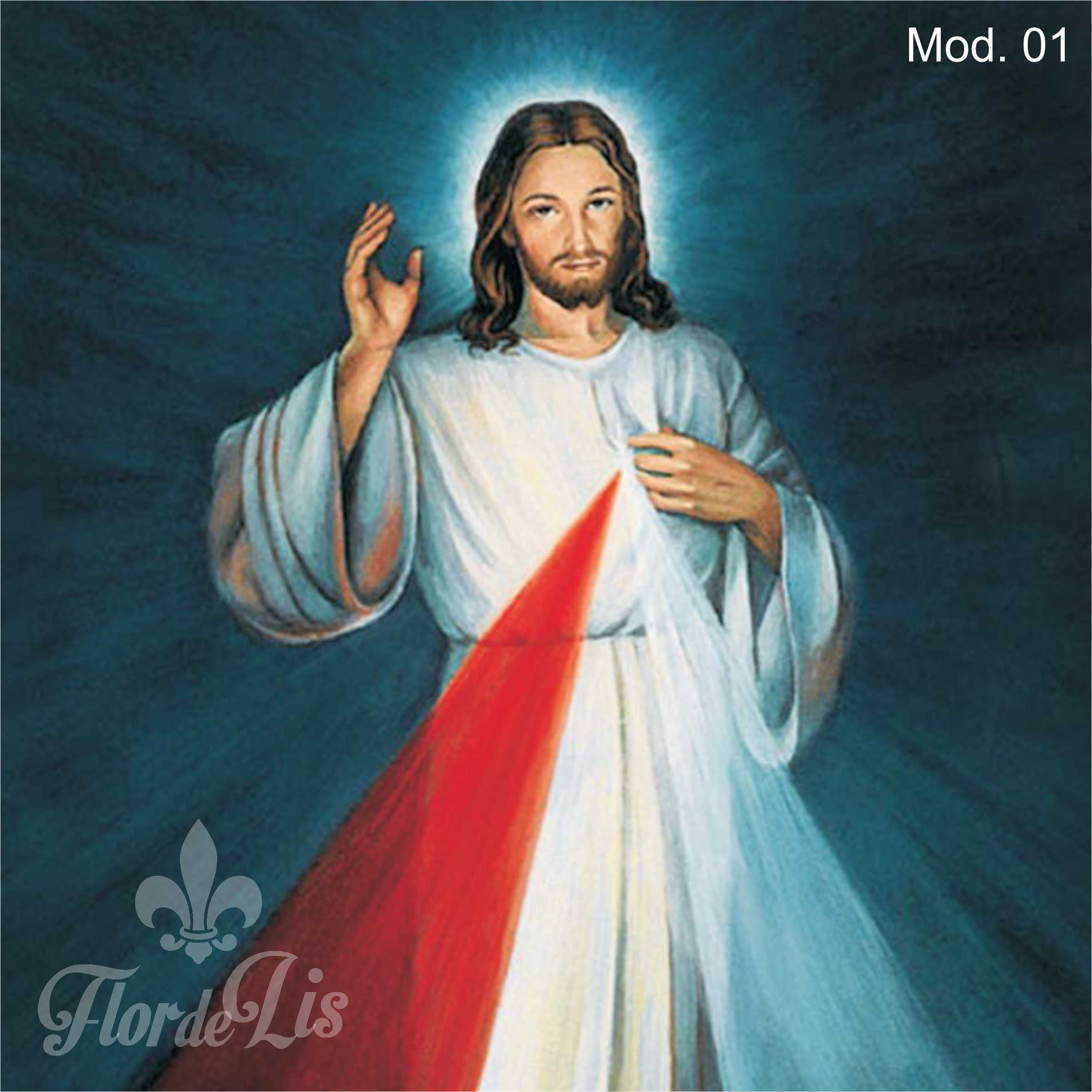 Azulejo religioso Jesus Misericordioso Flor de Lis Lembrancinha Elo7 Artesanato Brasil Em Eva ~ Azulejo religioso Jesus Misericordioso Flor de Lis Lembrancinha Elo7