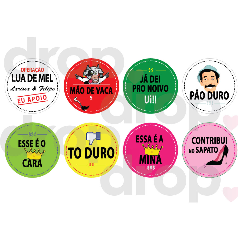 Adesivo Hora Gravata Sapato Noiva DROP Impressos Elo7 Adesivo De Moto No Grau ~ Adesivo Hora Gravata Sapato Noiva DROP Impressos Elo7