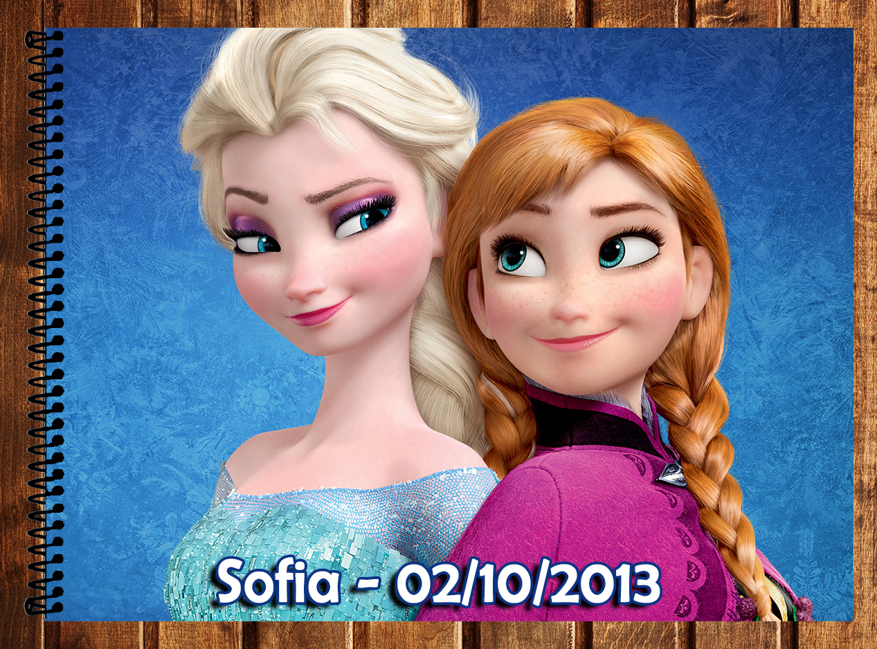 caderno de desenho frozen no elo7 ateliê da naty 46d4ac
