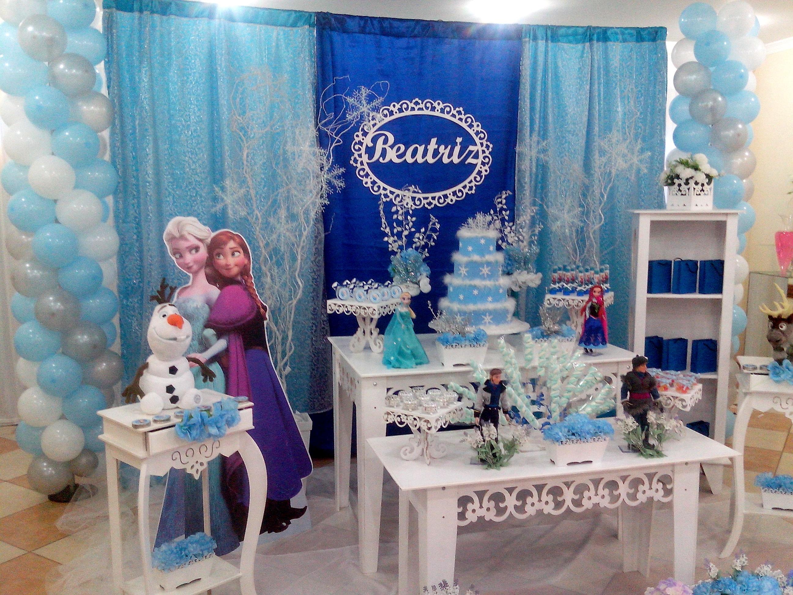Decoraç u00e3o Frozen mesa provençal clean Rede Festas Decorações Elo7 -> Decoração De Balão Da Frozen Simples Decoraç u00e3o Frozen mesa provençal clean Rede Festas Decorações Elo7 -> Decoração De Balão Da Frozen Simples