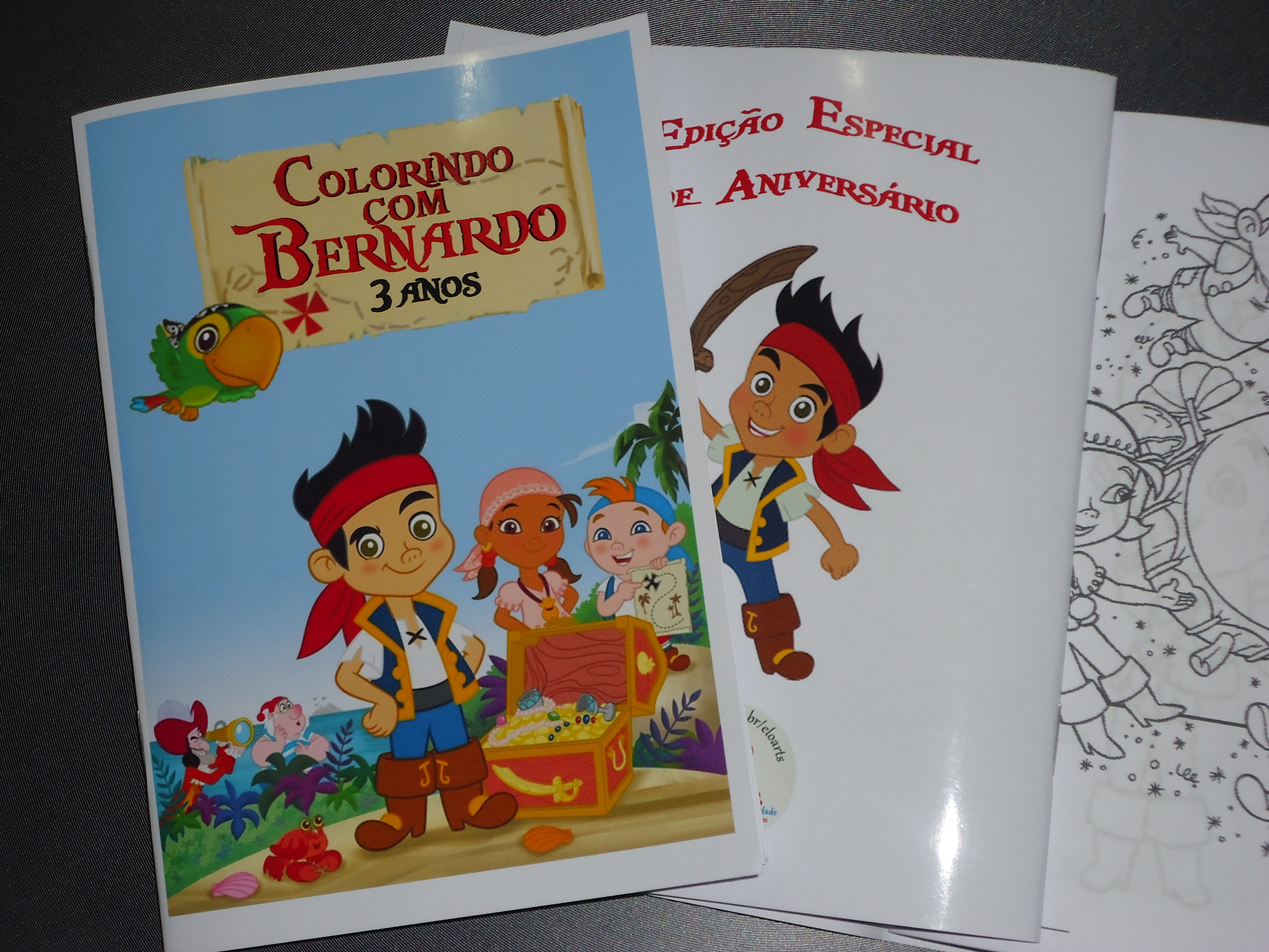 revistinha para pintar jake e os piratas elo7