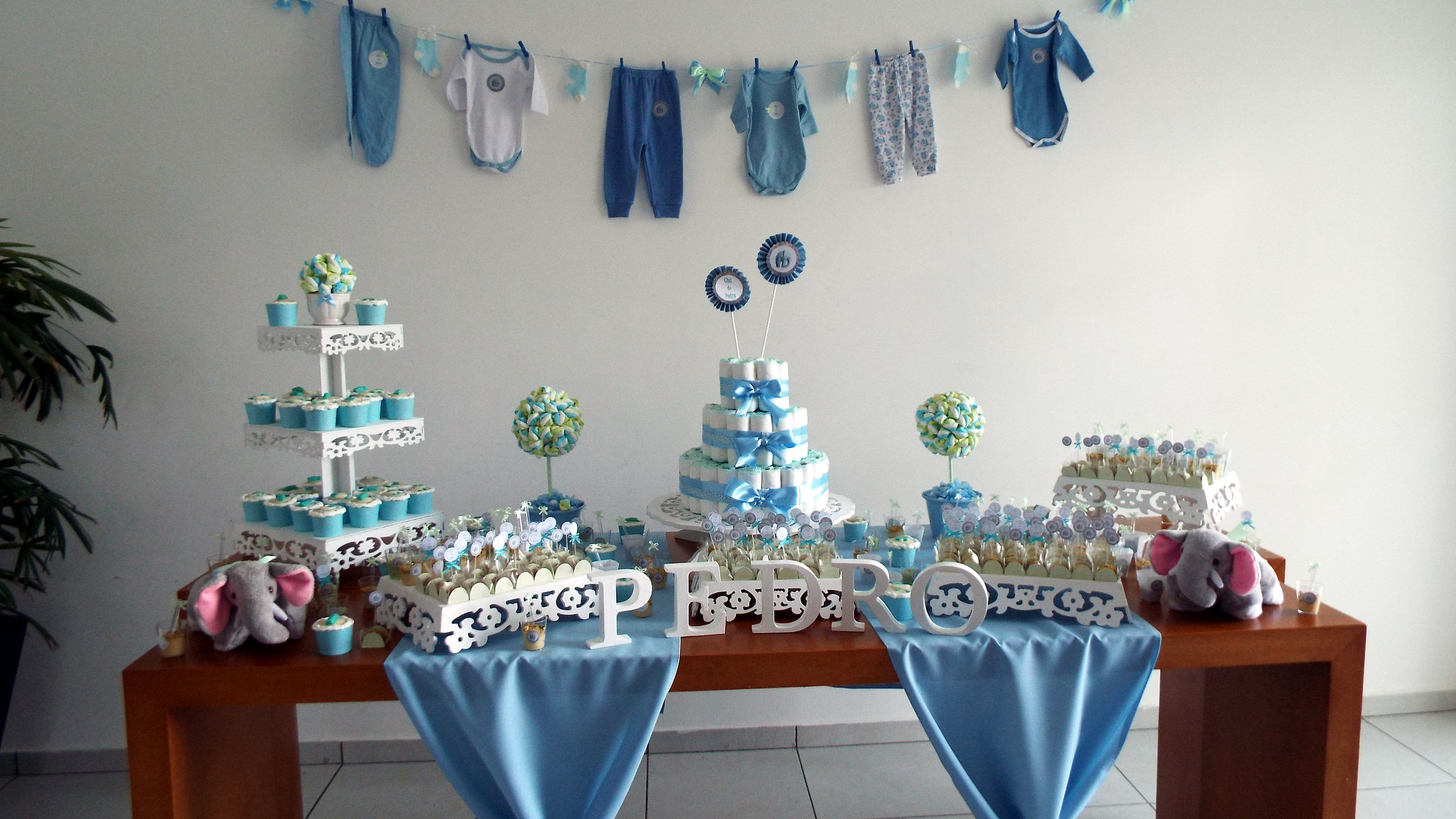 Chá de Fraldas Elefantes AnaD u00ea Festas& Lembranças Elo7 -> Decoração Cha De Fralda Chuva De Amor Simples Chá de Fraldas Elefantes AnaD u00ea Festas& Lembranças Elo7 -> Decoração Cha De Fralda Chuva De Amor Simples