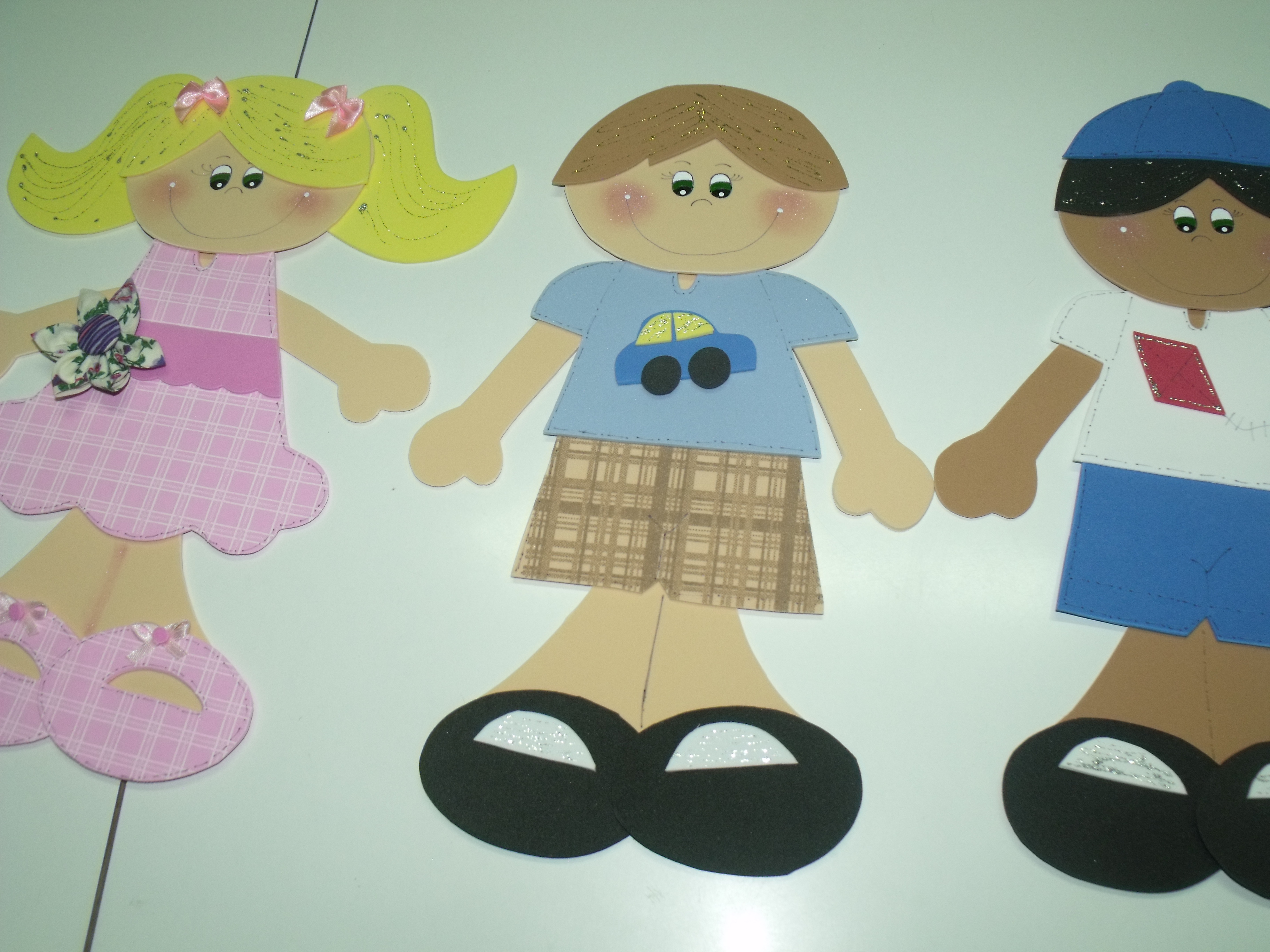 Apliques Menina e Menino 30cm Pirilampo Arte em EVA Elo7 Meninos Em Eva ~ Apliques Menina e Menino 30cm Pirilampo Arte em EVA Elo7