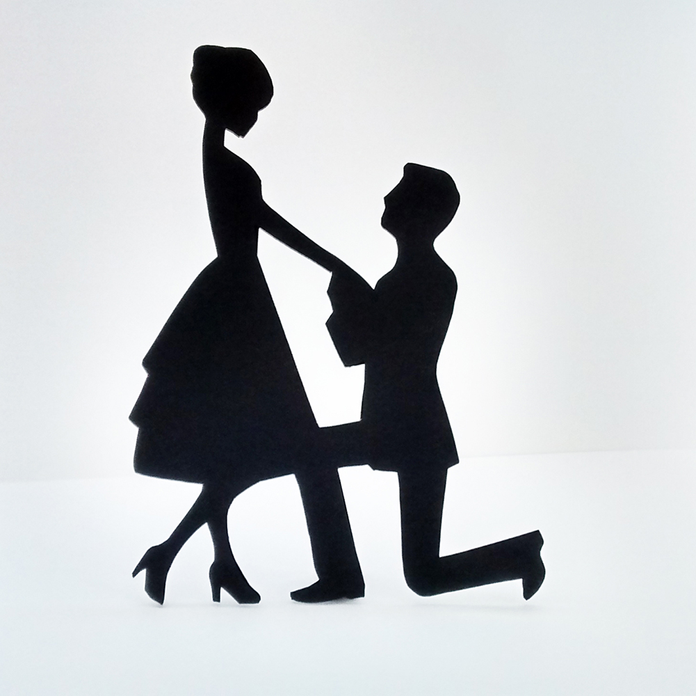 cake topper silhueta noivos no elo7 creative party 509aa3