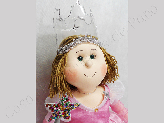 glinda a bruxa boa do norte 60cm no elo7 casa das bonecas de pano