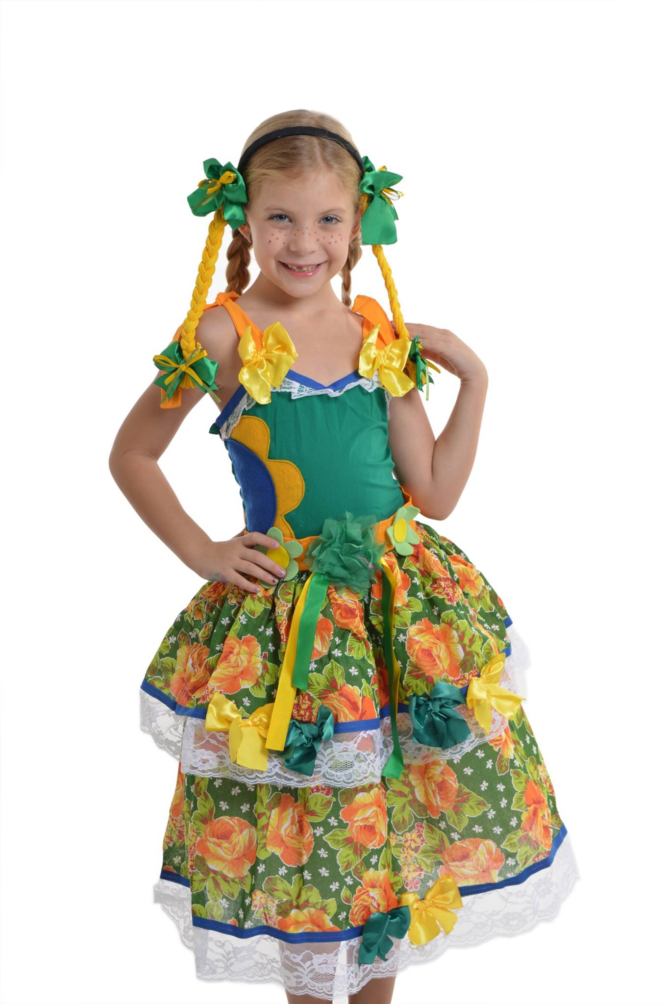 Vestido Caipira Girassol MultiFantasias Elo7 Armario Rinconera Conforama ~ Vestido Caipira Girassol MultiFantasias Elo7