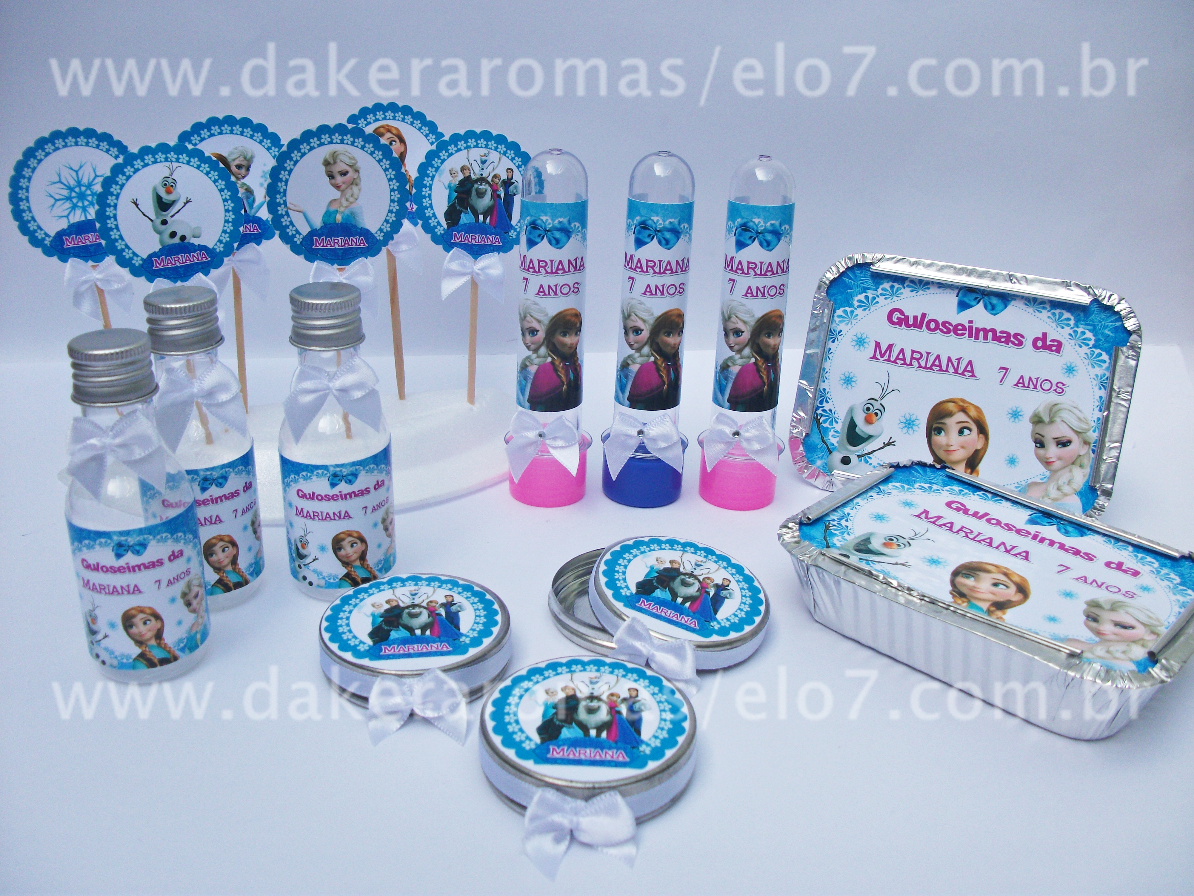 Kit Festa Completo Personalizado Frozen Daker aromas Elo7 Enfeite De Kit ~ Kit Festa Completo Personalizado Frozen Daker aromas Elo7