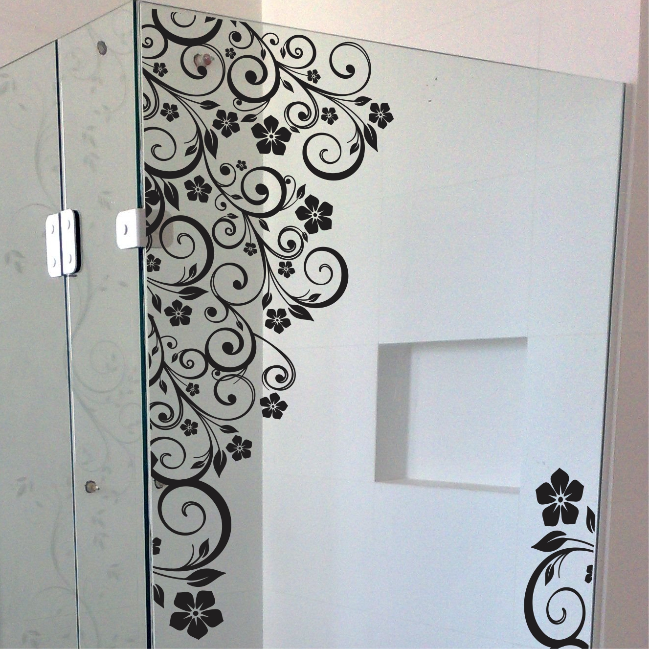 Adesivo Box Banheiro Floral Blindex Adesivos Sempre Viva Adesivos De Boteco Para Personalizar ~ Adesivo Box Banheiro Floral Blindex Adesivos Sempre Viva