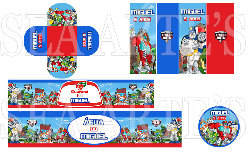 Arte Kit Digital Rescue Bots Sea Artes Elo7 Arte Kit Digital Rescue Bots Sea Artes Elo7