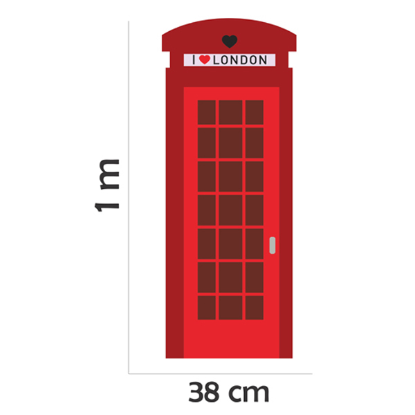 Adesivo Parede Cabine Telef u00f4nica Londres Inove Brindes Elo7 Armário Quarto Pequeno ~ Adesivo Parede Cabine Telef u00f4nica Londres Inove Brindes Elo7