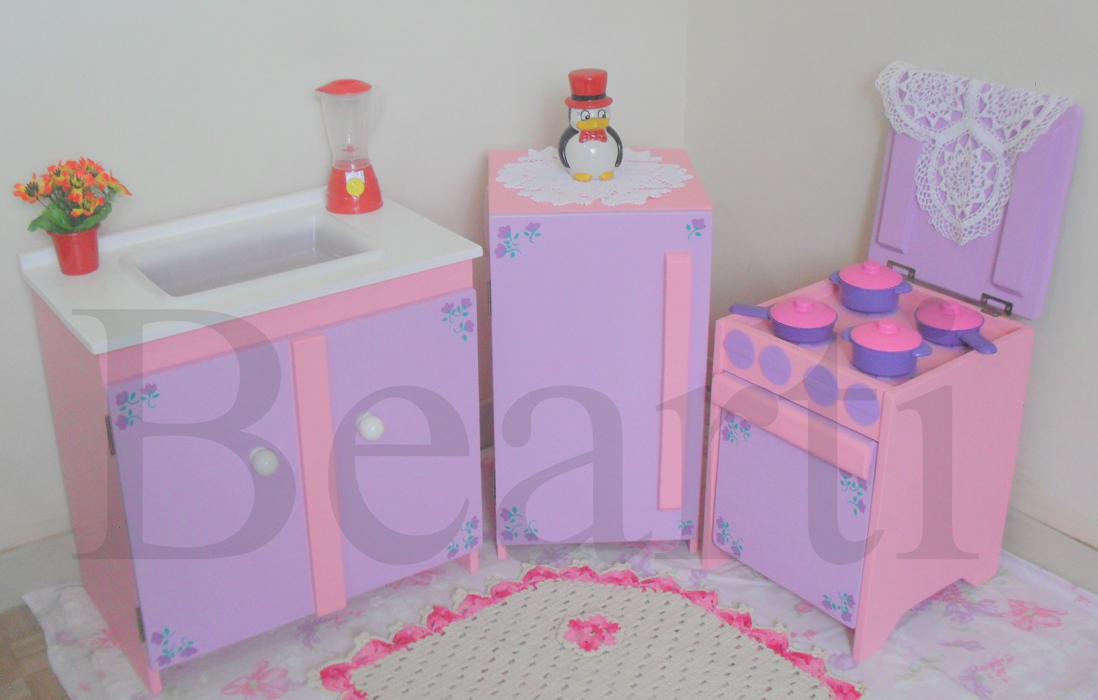 Kit Geladeira E Pia Para Casa De Boneca Bearti Arte Em Madeira Kit Geladeira E Pia Para Casa De Boneca Bearti Arte Em Madeira