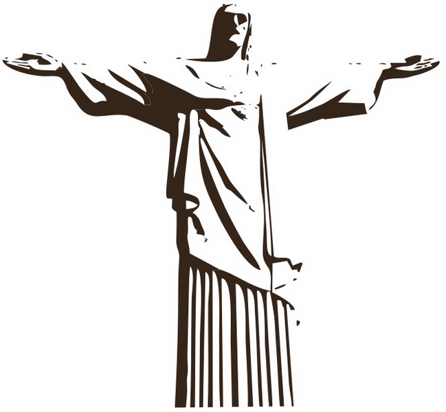 adesivo decorativo cristo redentor no elo7 vem decorar artigos e