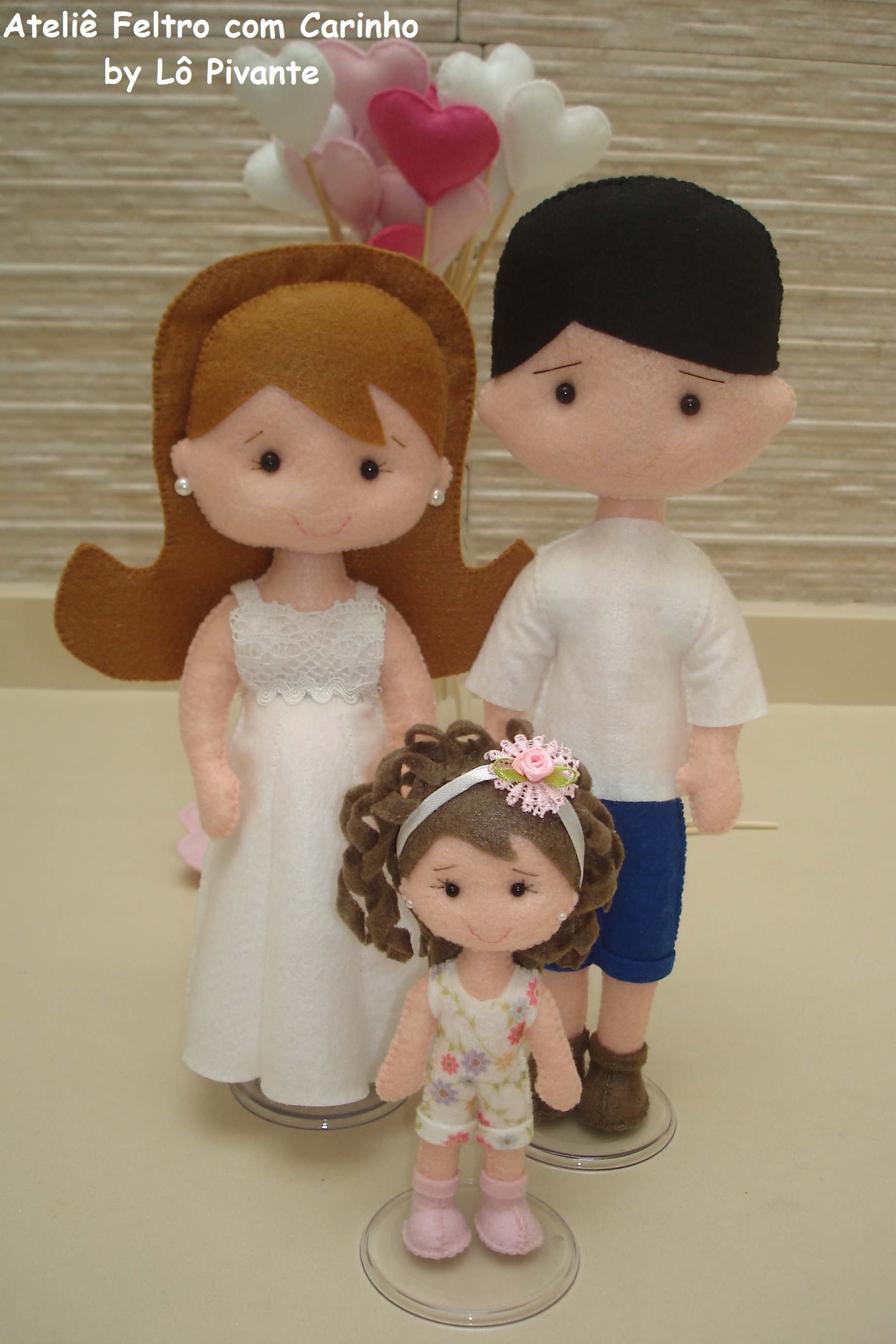 picture Bonecos De Feltro Personalizados bonecos familia personalizada em feltro