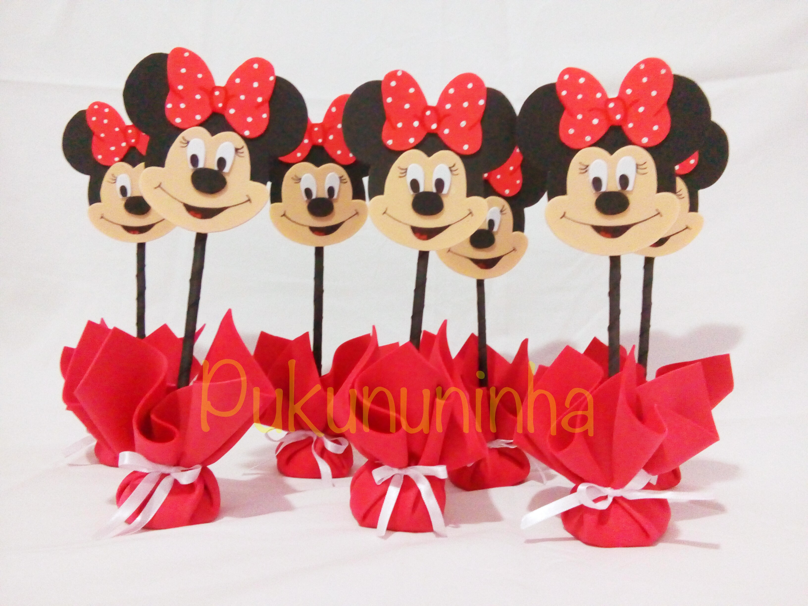 lembrancinha centro de mesa de eva da minnie no elo7 pukununinha
